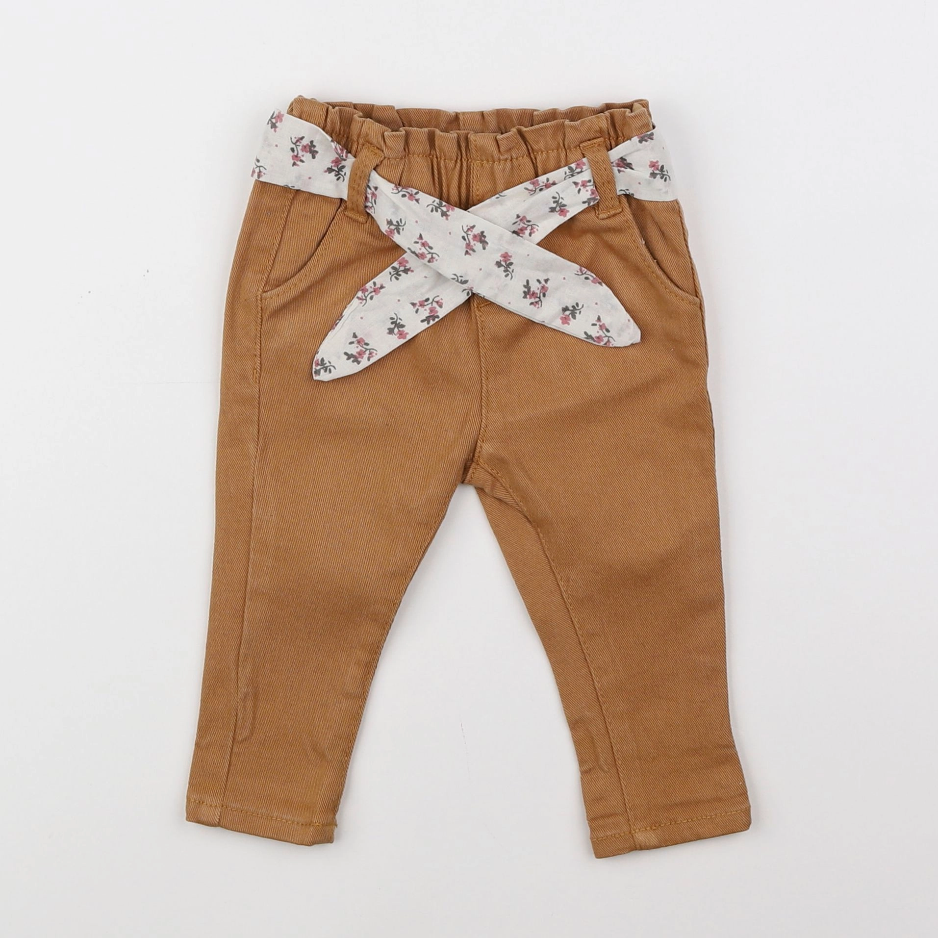 Vertbaudet - jean marron - 6 mois