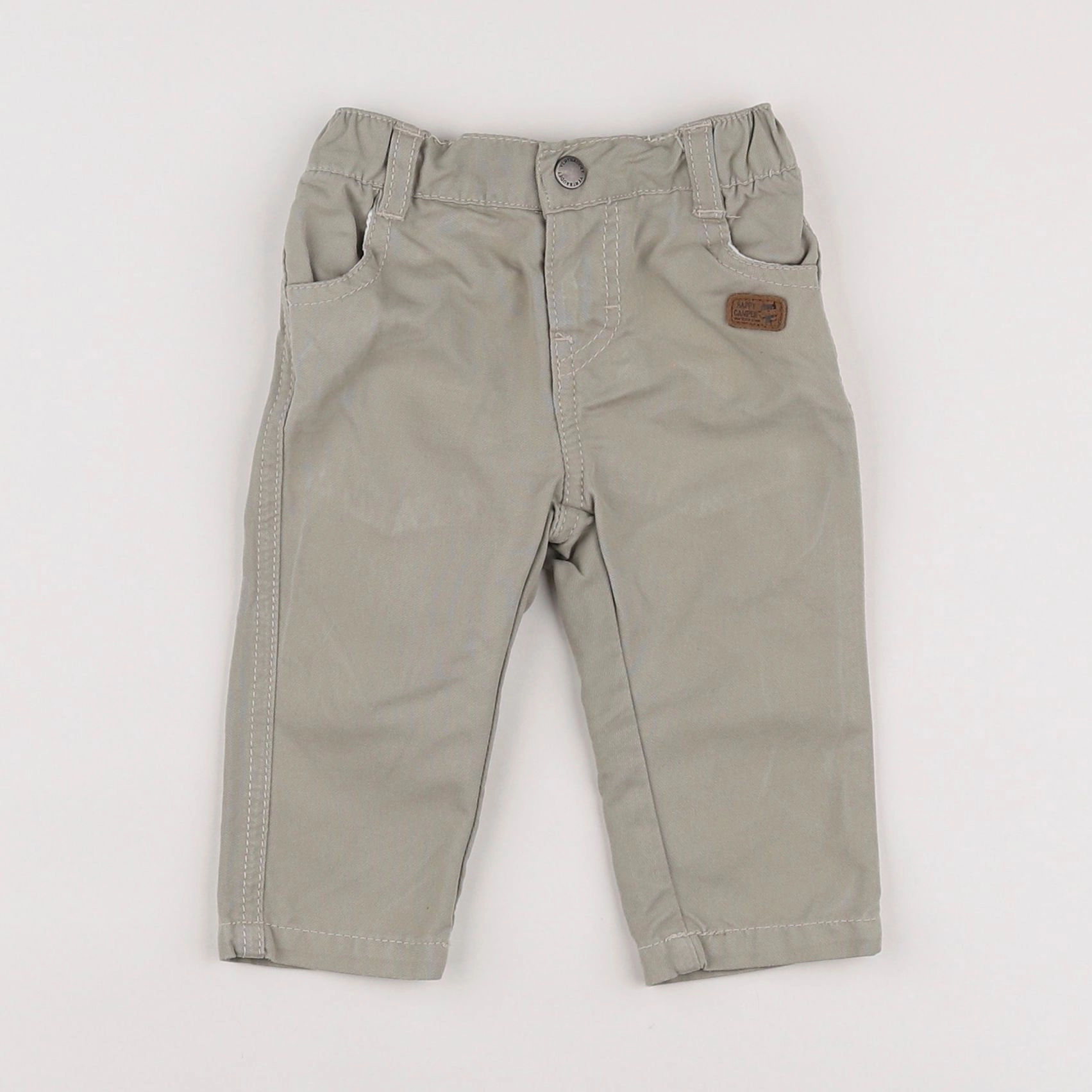Vertbaudet - pantalon gris - 6 mois