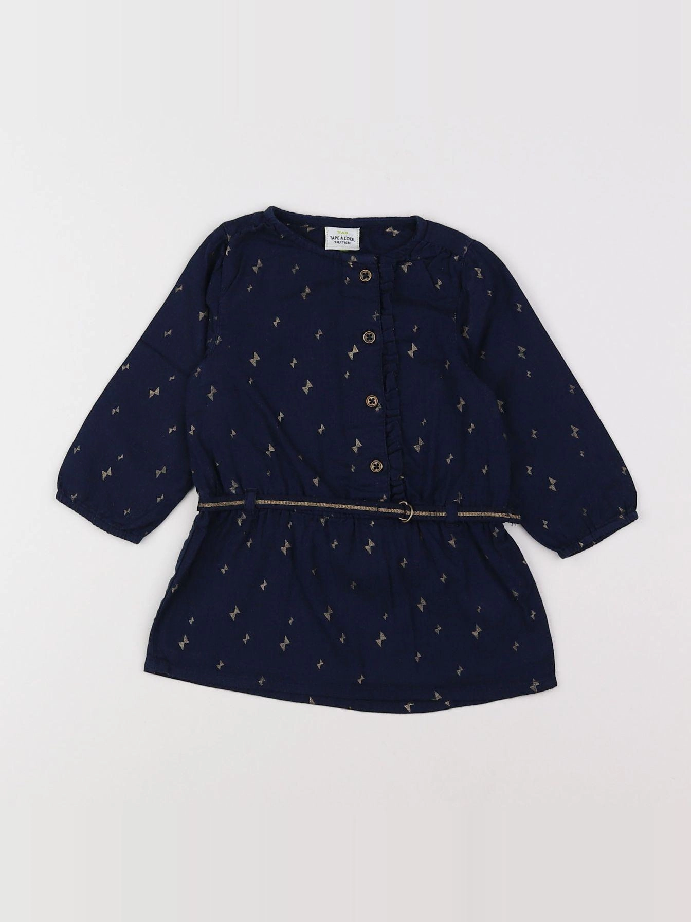 Tape à l'oeil - robe bleu - 9 mois