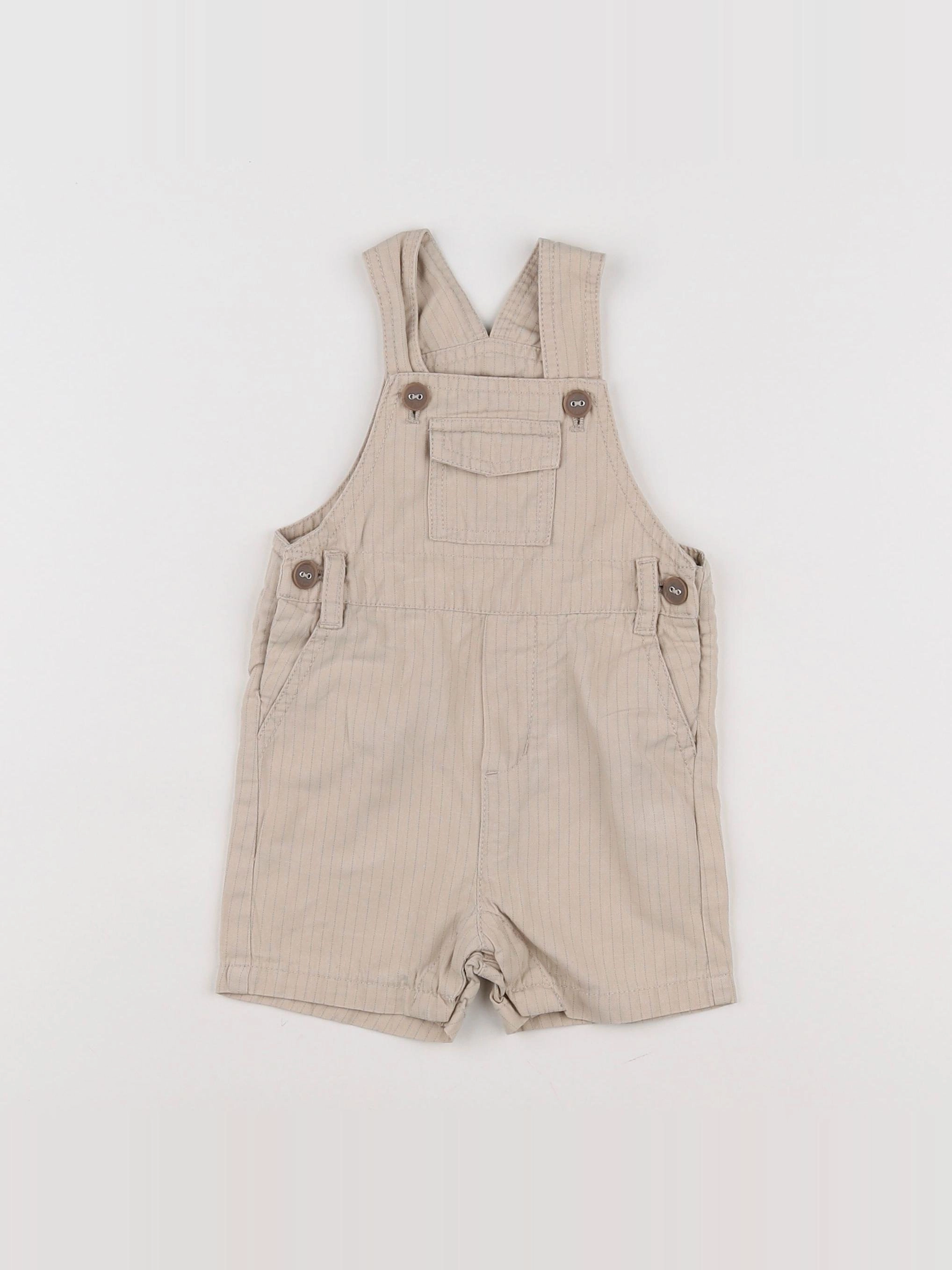 Jacadi - salopette beige - 6 mois