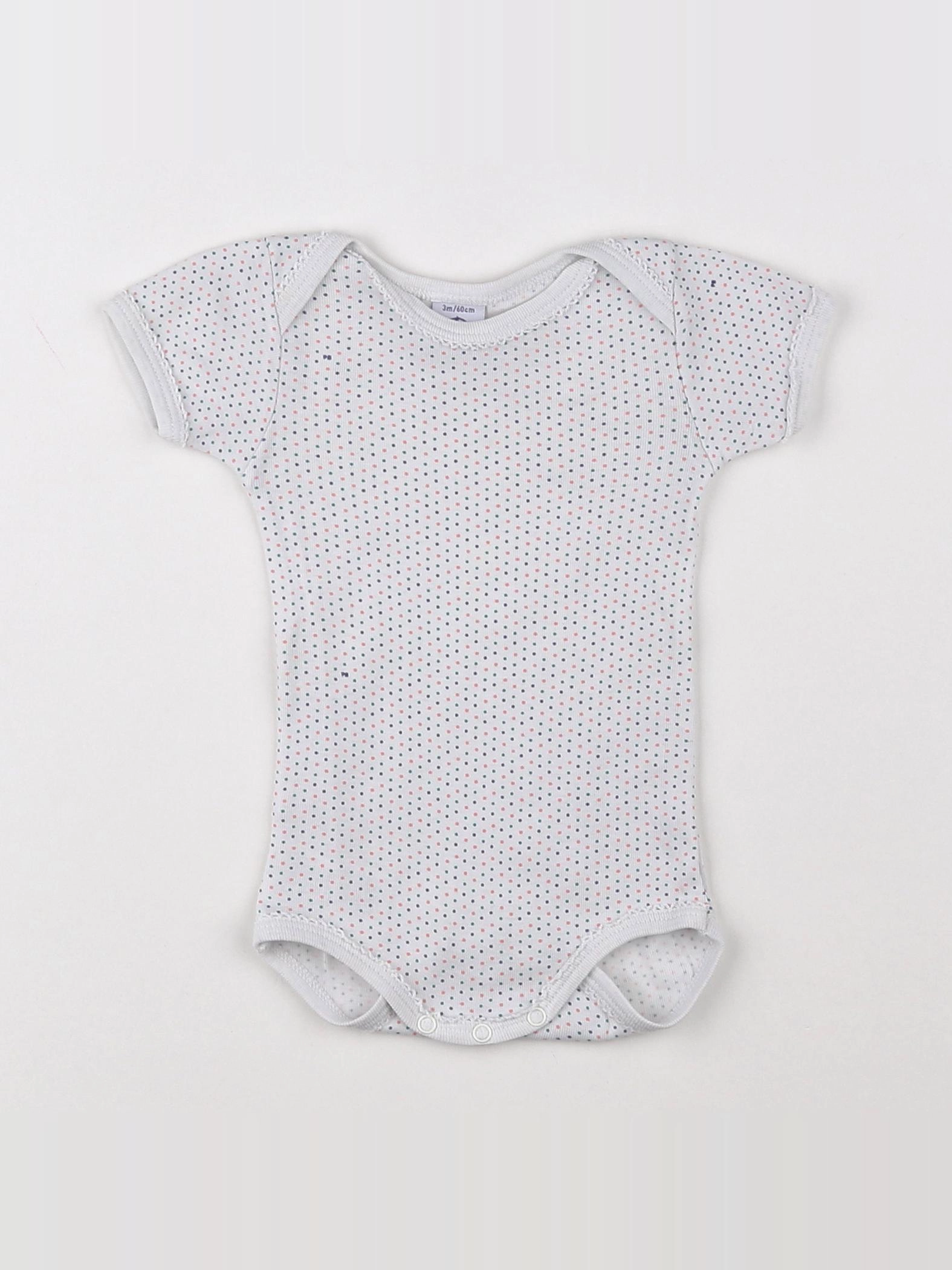 Petit Bateau - body multicolore - 3 mois