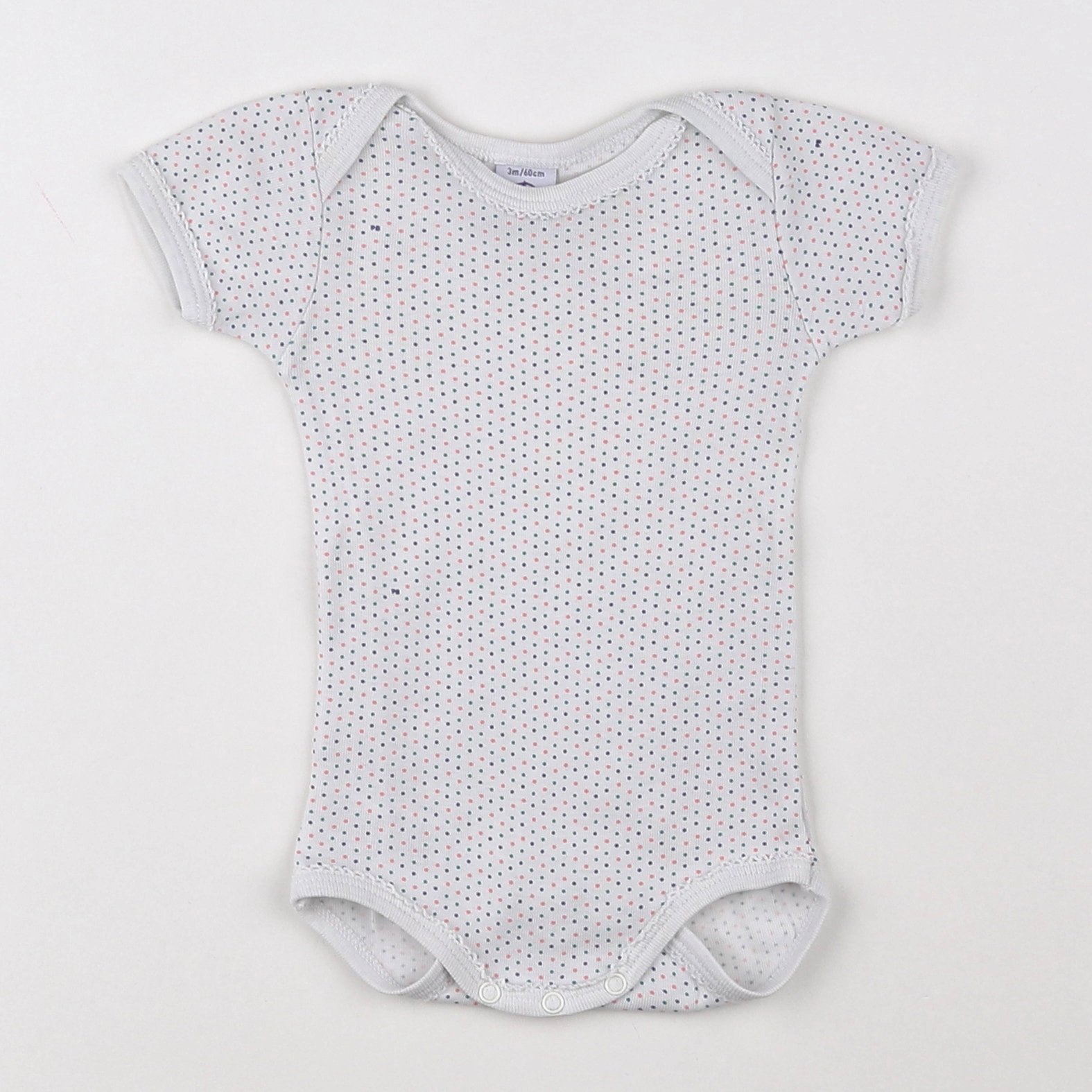Petit Bateau - body multicolore - 3 mois