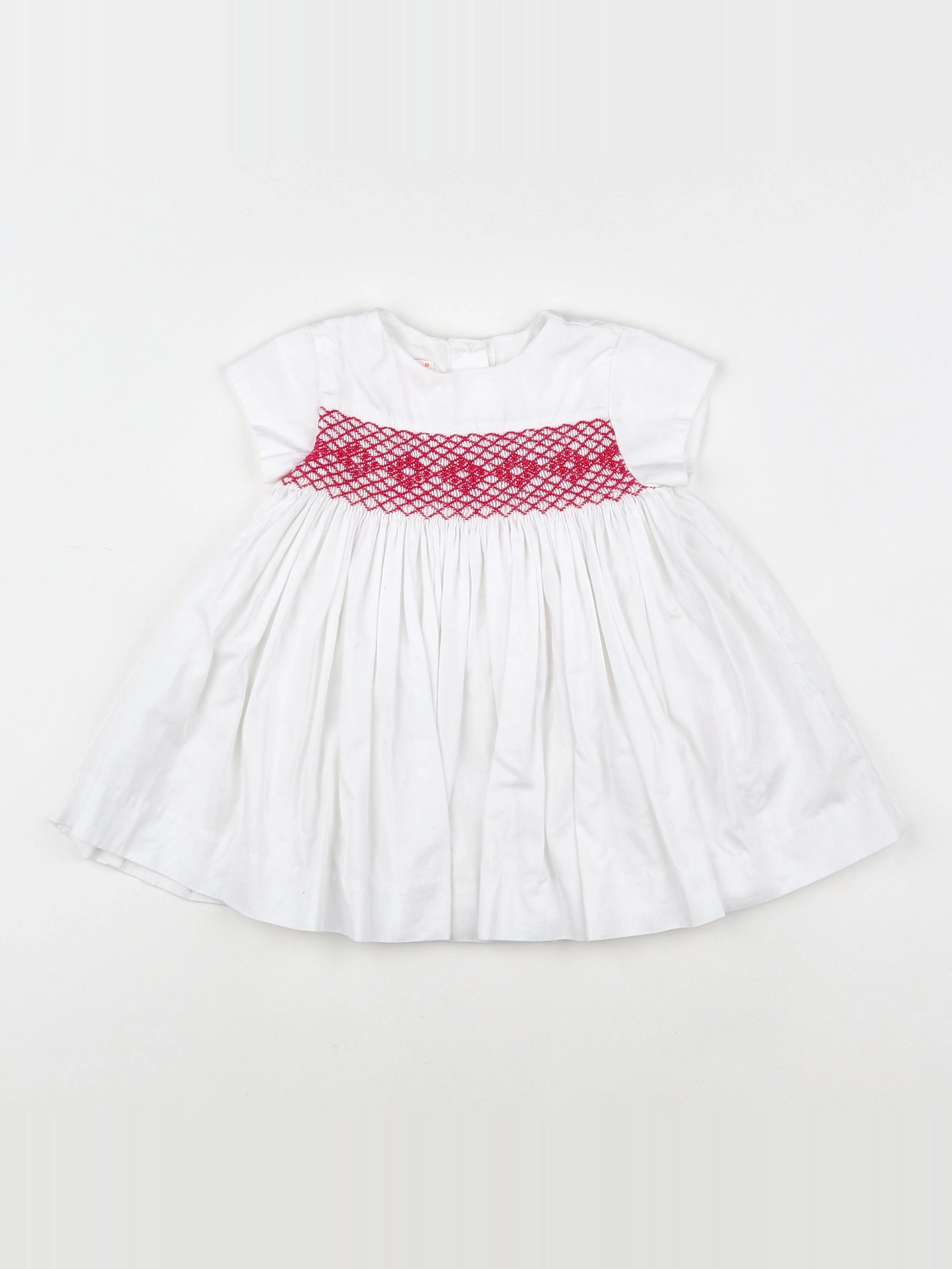 Gocco - robe blanc - 9/12 mois
