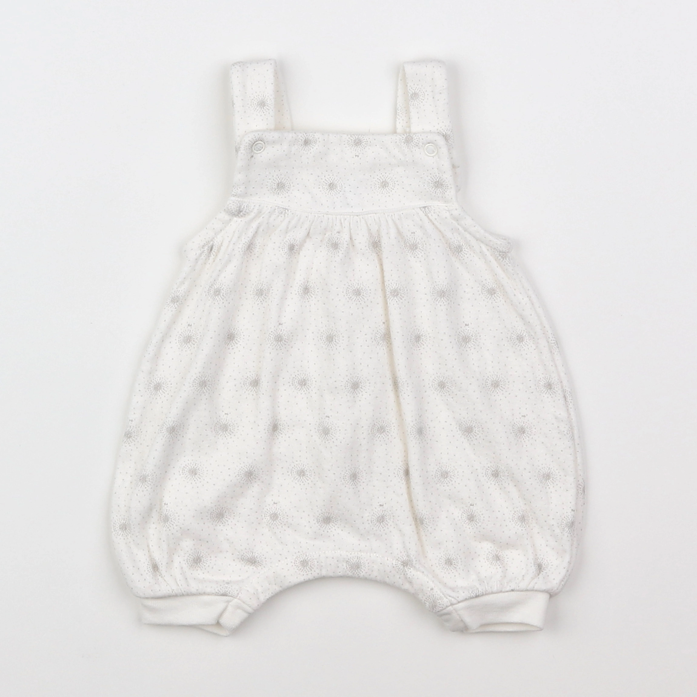 Petit Bateau - salopette blanc - 1 mois