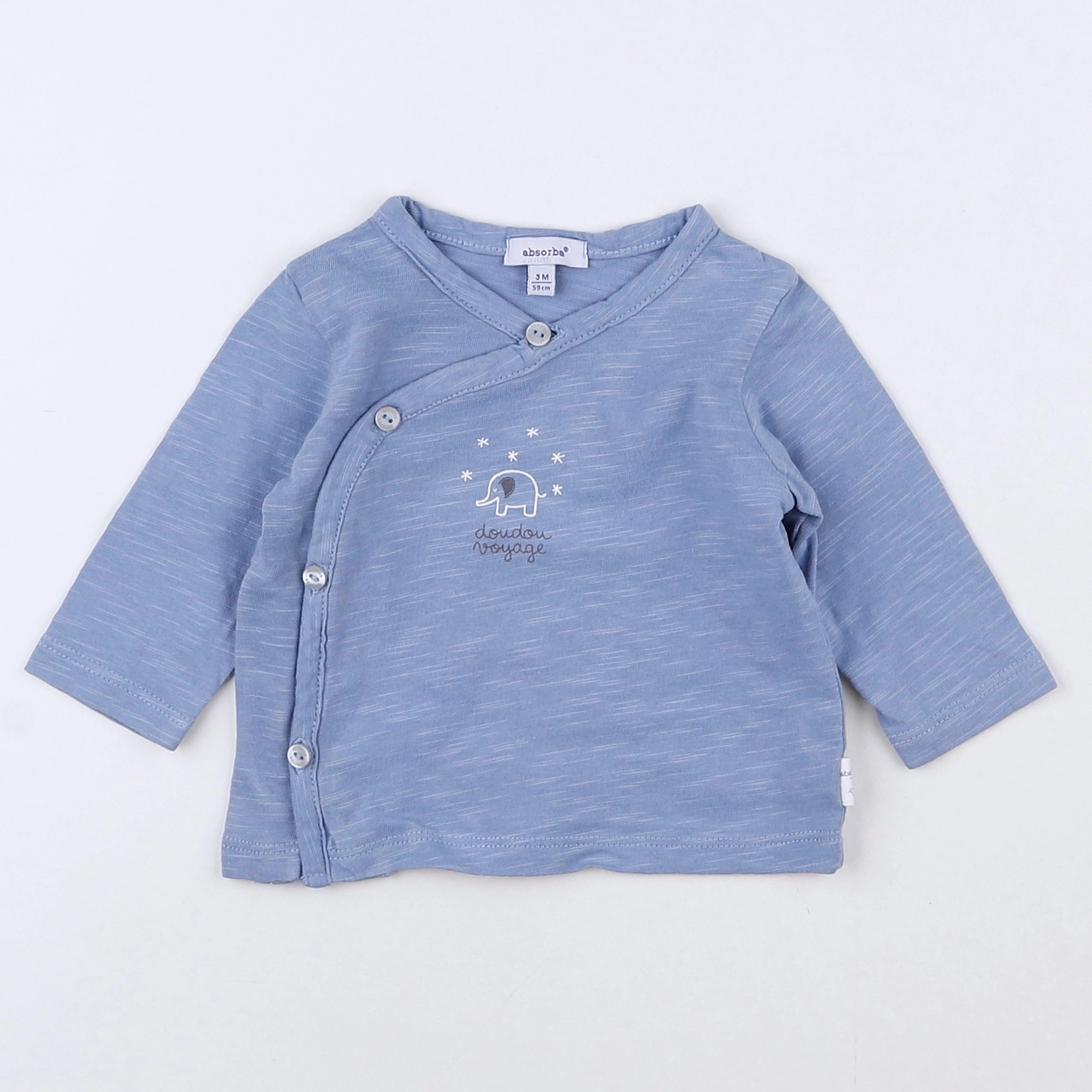 Absorba - tee-shirt bleu - 3 mois