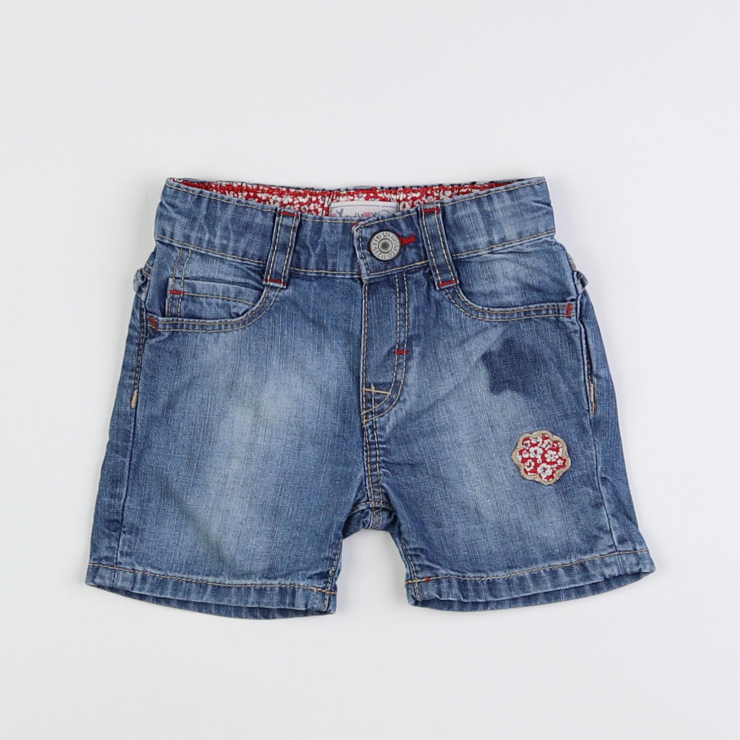 Levi's - short bleu - 12 mois