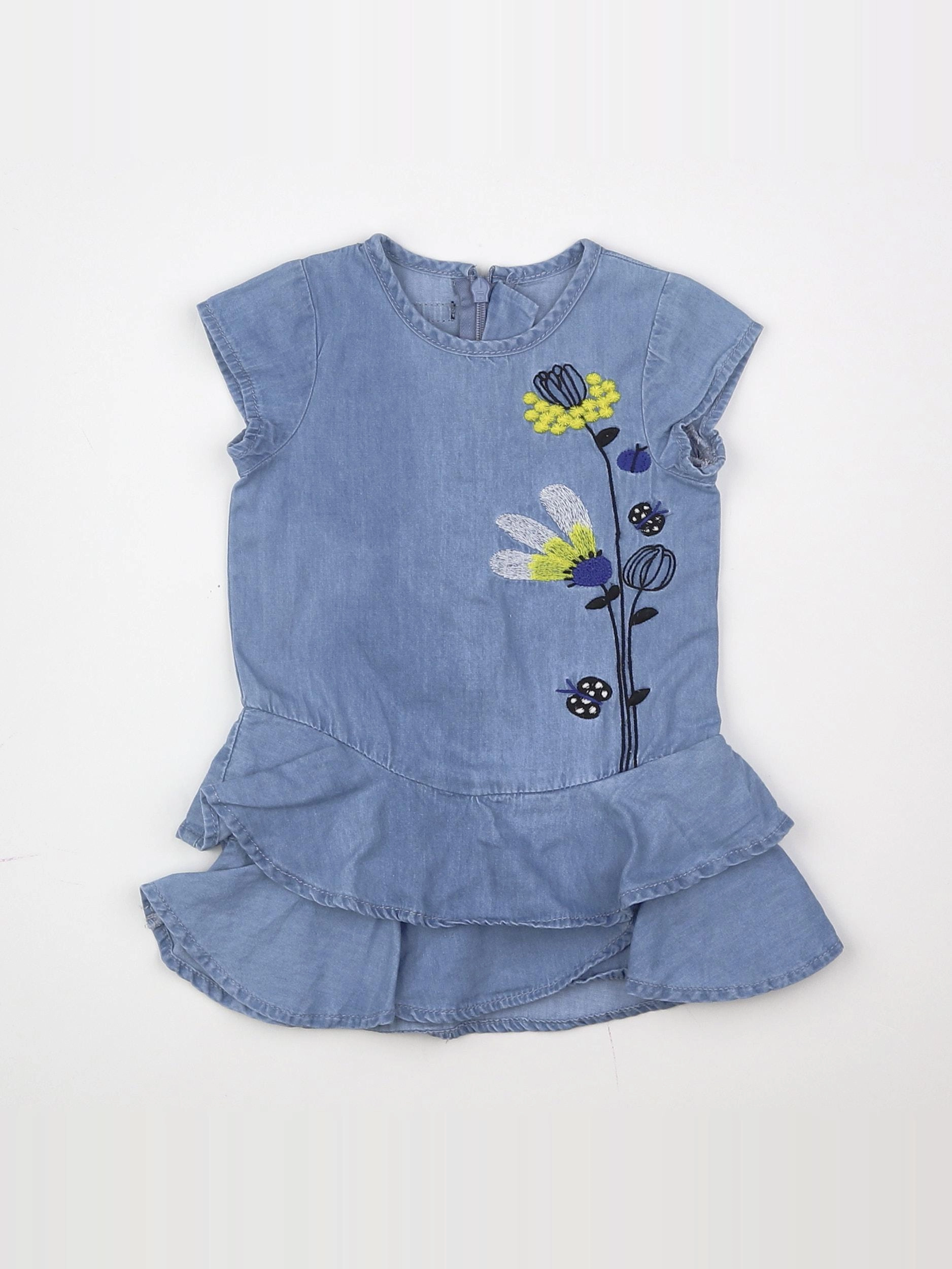 Catimini - robe bleu - 6 mois