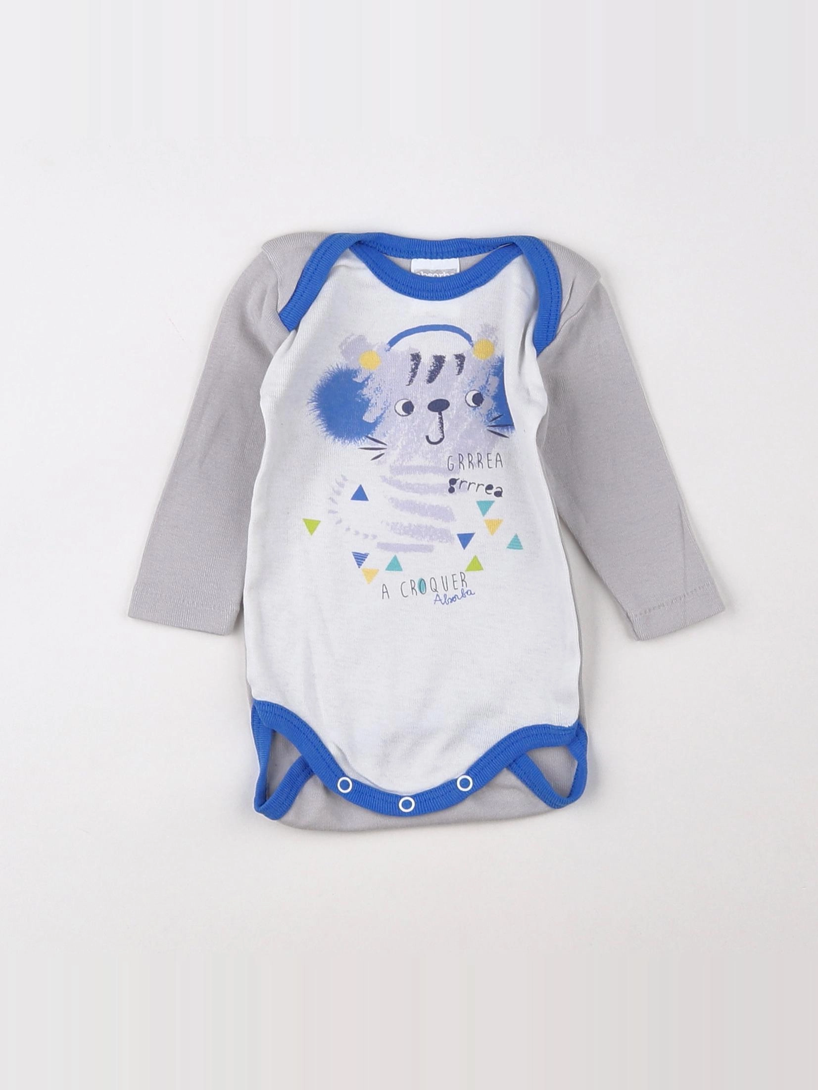 Absorba - body blanc, bleu, multicolore - 3 mois