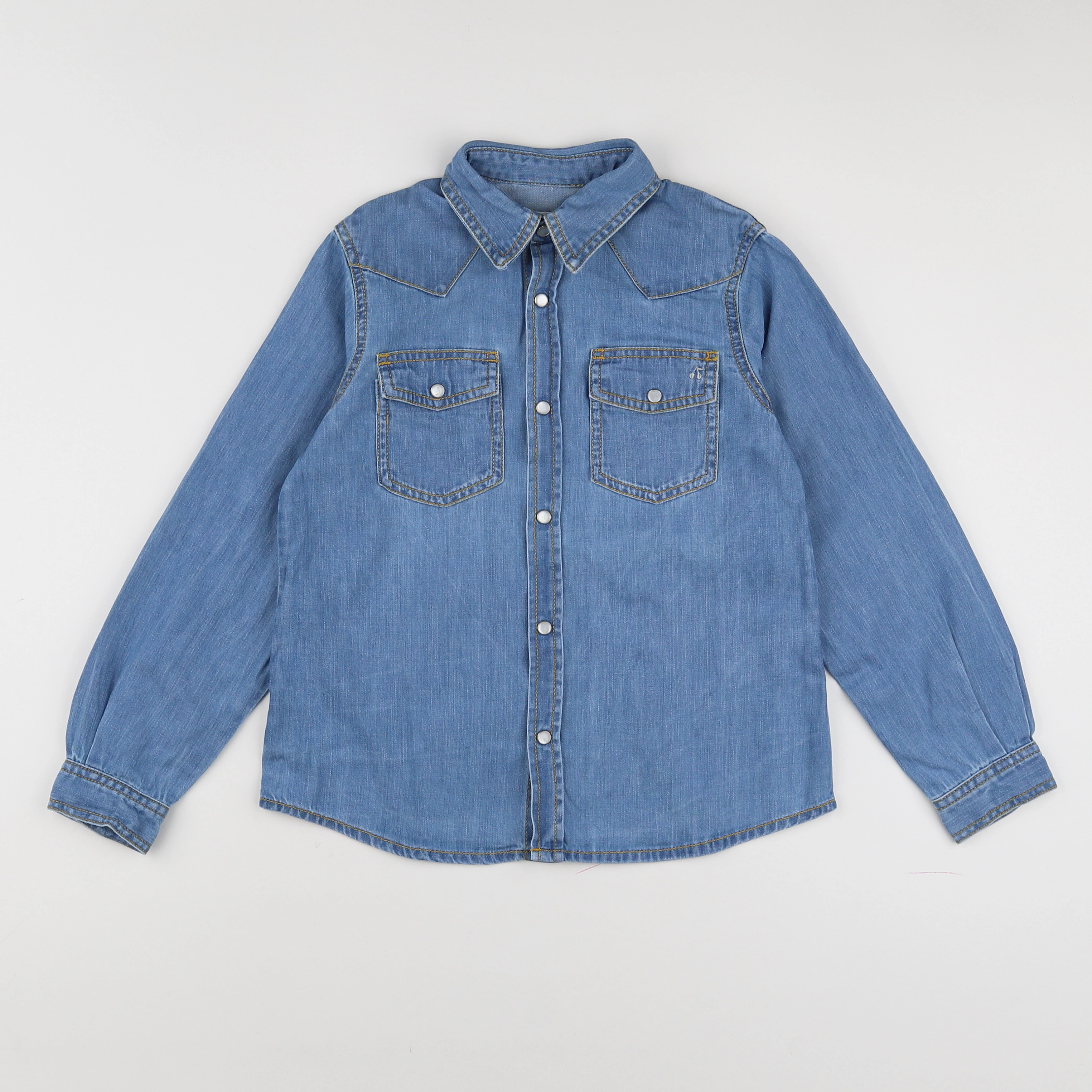 Bonpoint - chemise bleu - 8 ans