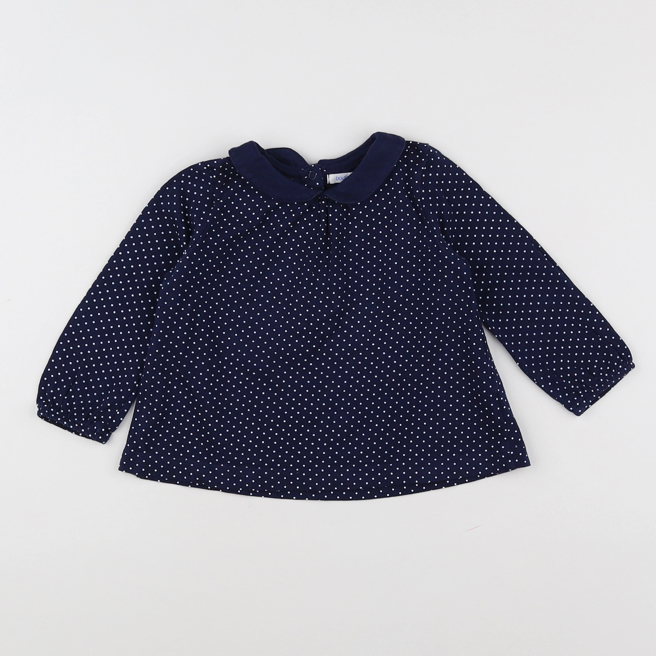 Boutchou - tee-shirt bleu - 12 mois