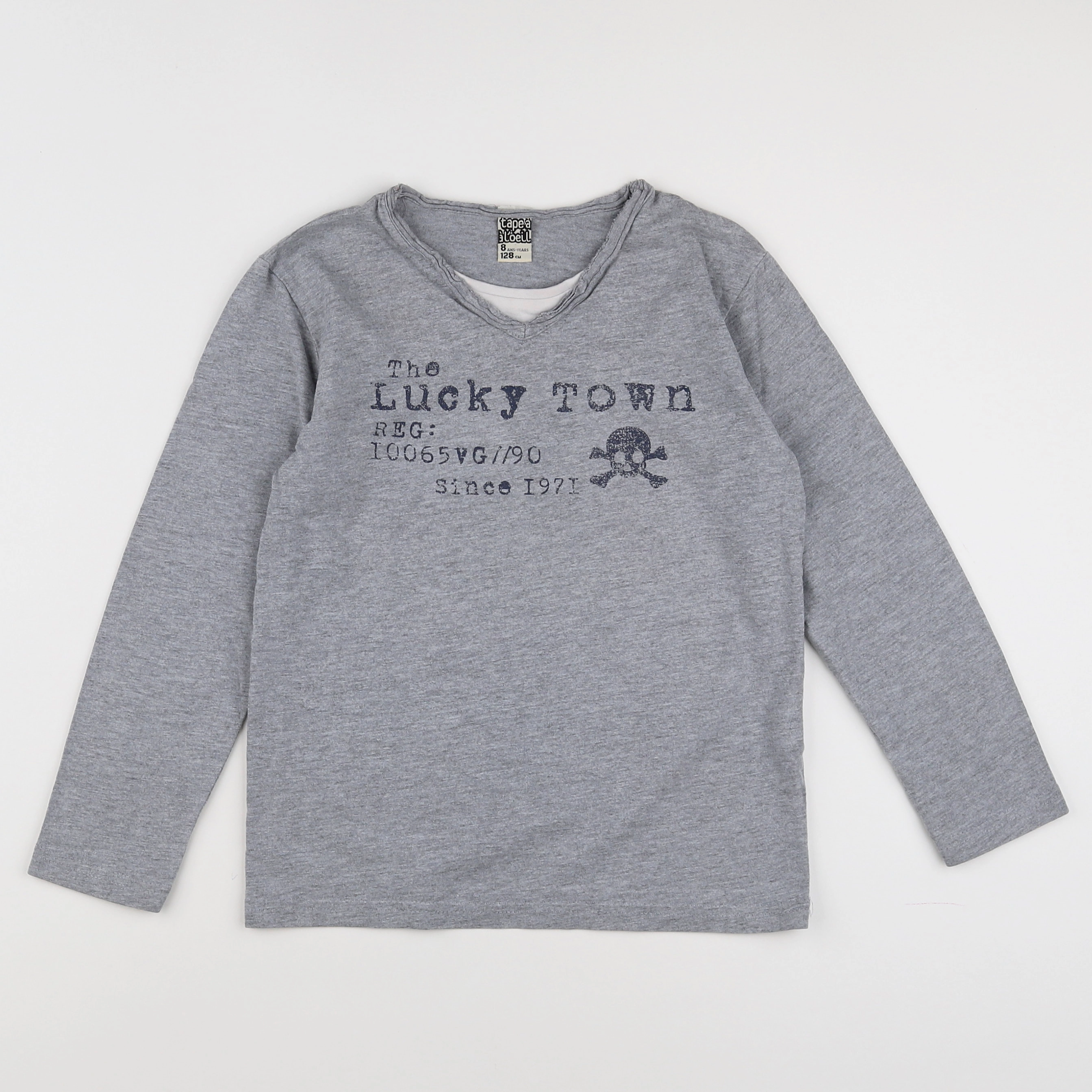 Tape à l'oeil - tee-shirt gris - 8 ans
