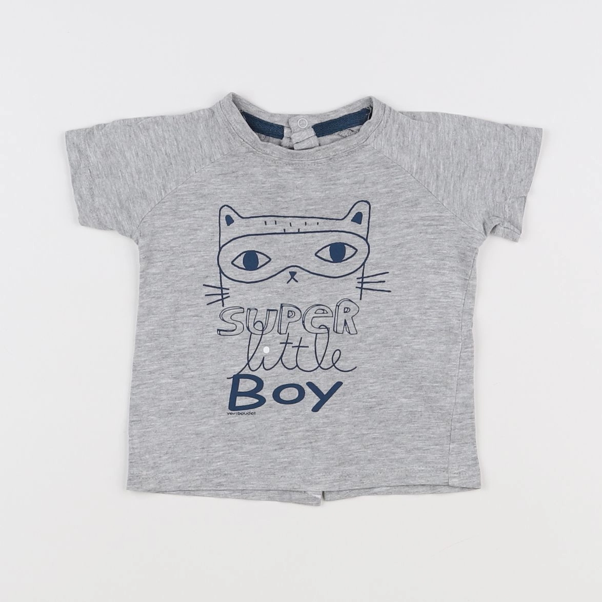 Vertbaudet - tee-shirt gris - 6 mois