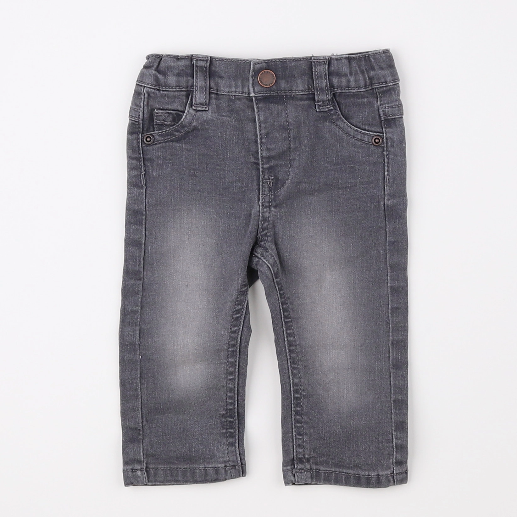 Vertbaudet - jean gris - 3 mois