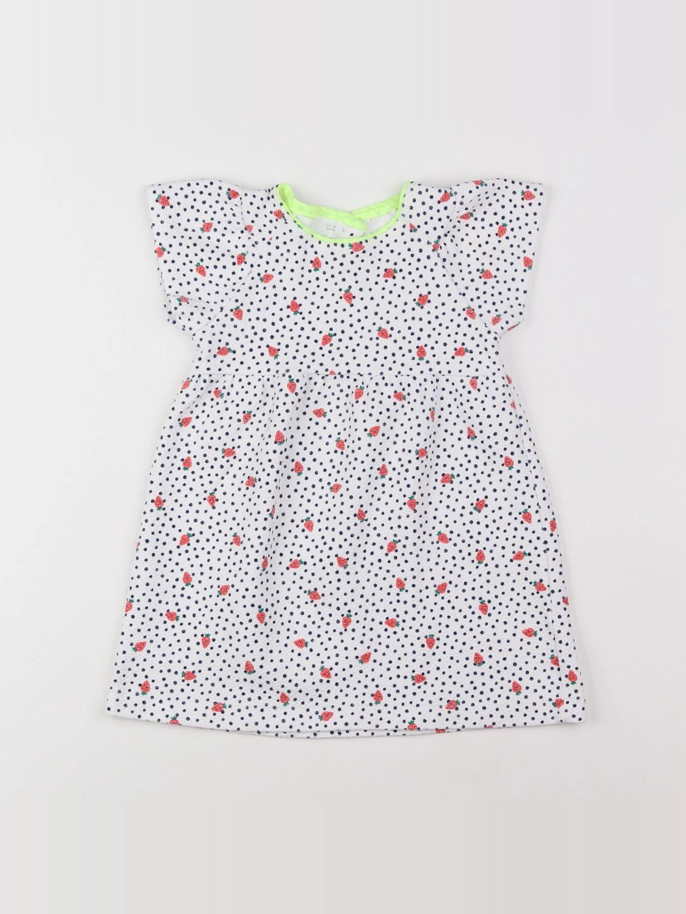 Zara - robe bleu, blanc - 18 mois à 2 ans