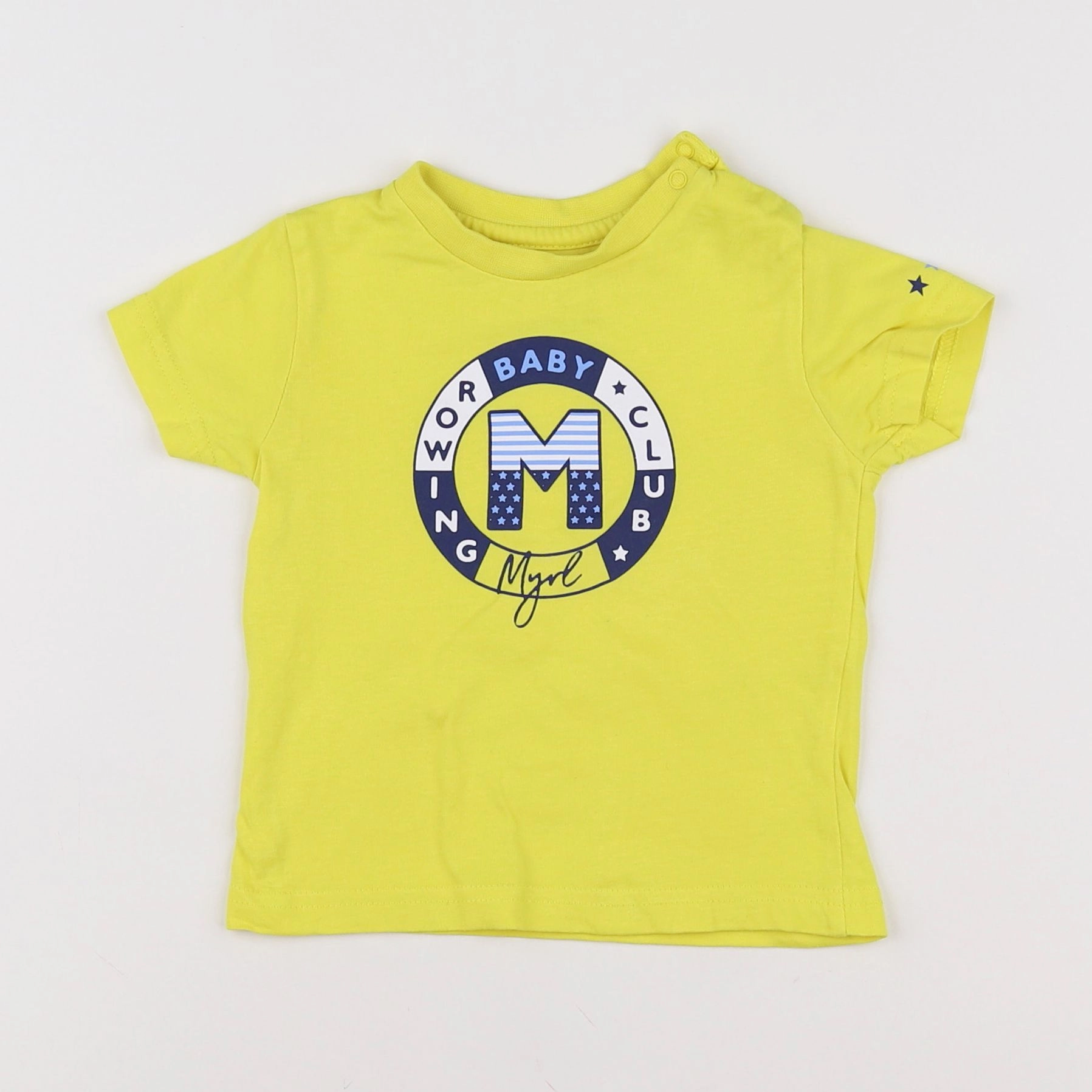 Mayoral - tee-shirt jaune - 9 mois