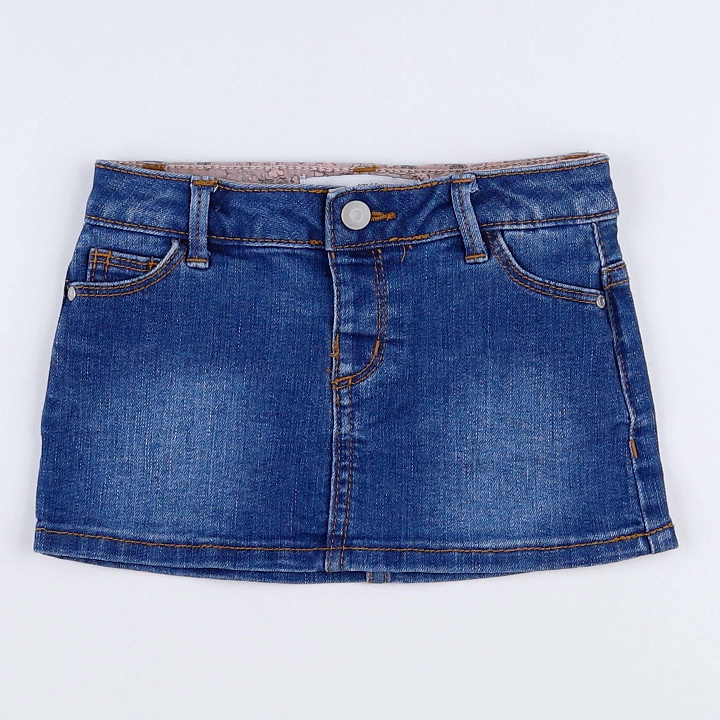 Zara - jupe bleu - 12/18 mois