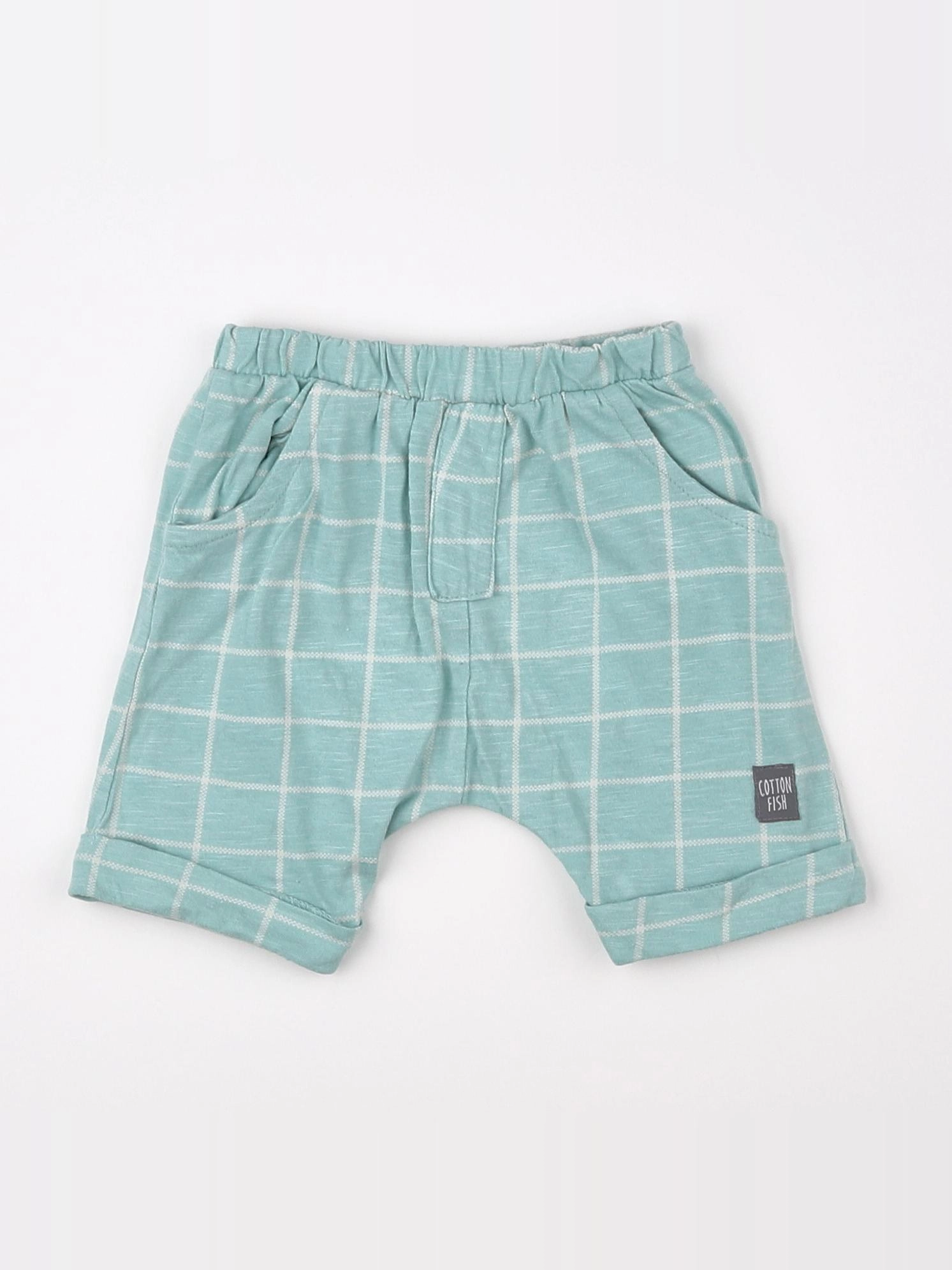 Cotton Fish - short vert - 9 mois