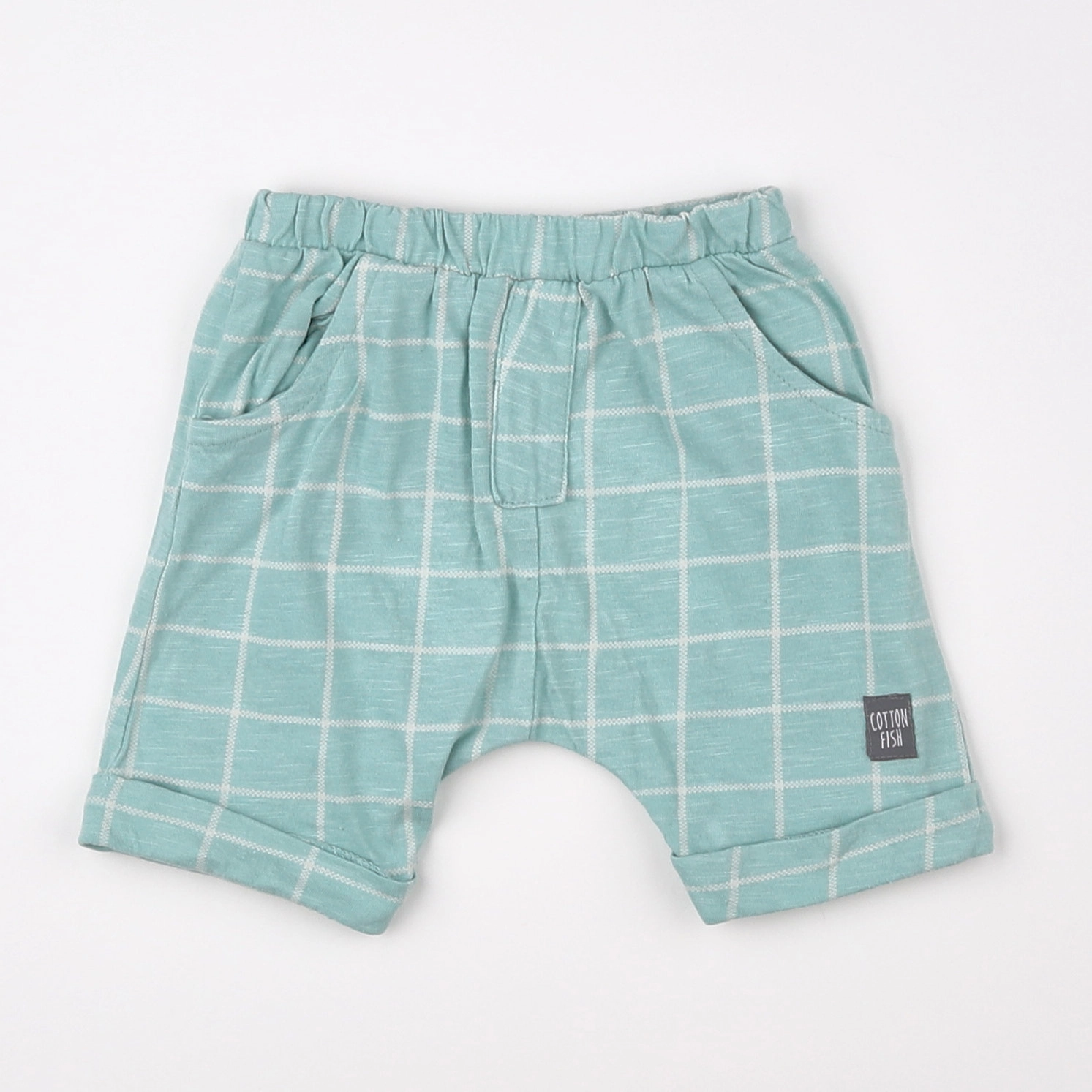 Cotton Fish - short vert - 9 mois