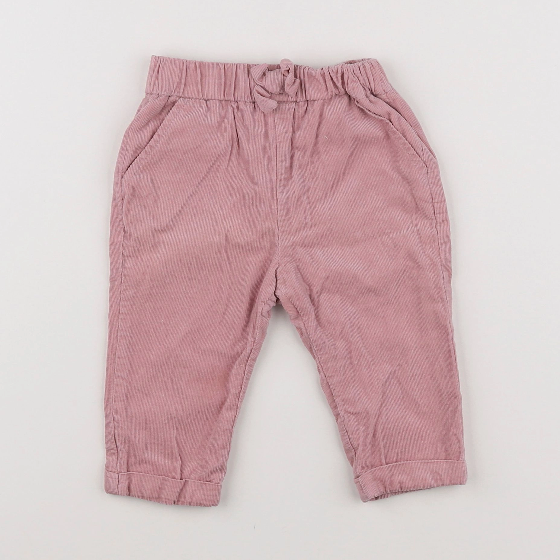 Vertbaudet - pantalon rose - 12 mois