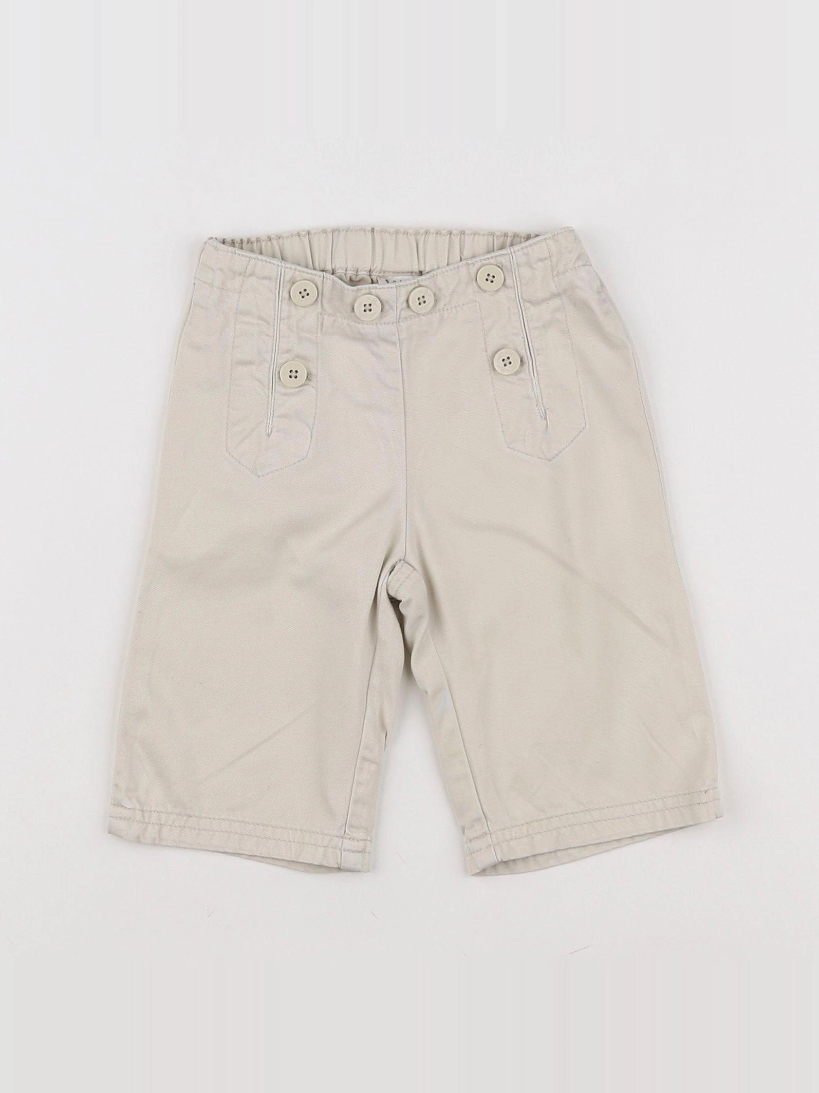 GAP - pantalon beige - 3/6 mois