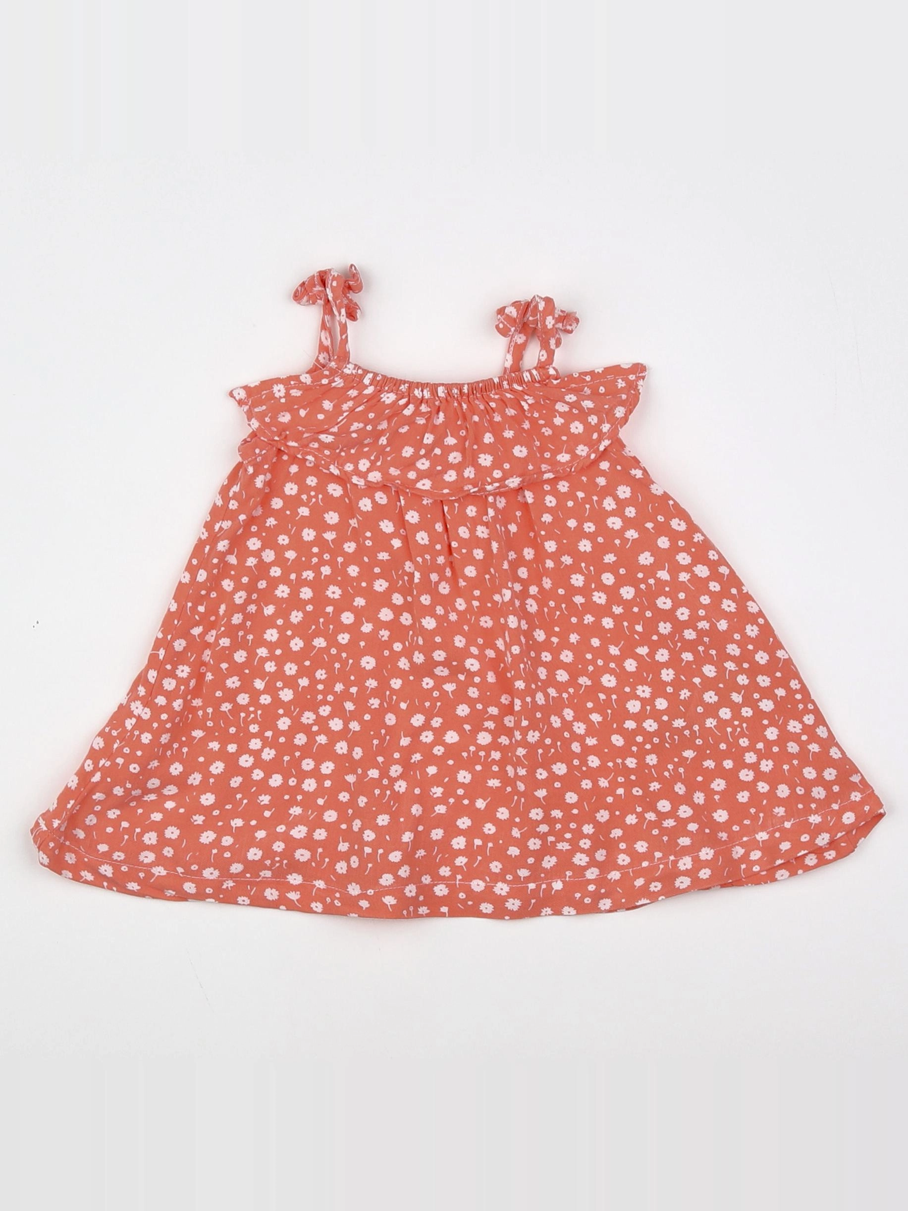 Vertbaudet - blouse orange - 3 mois