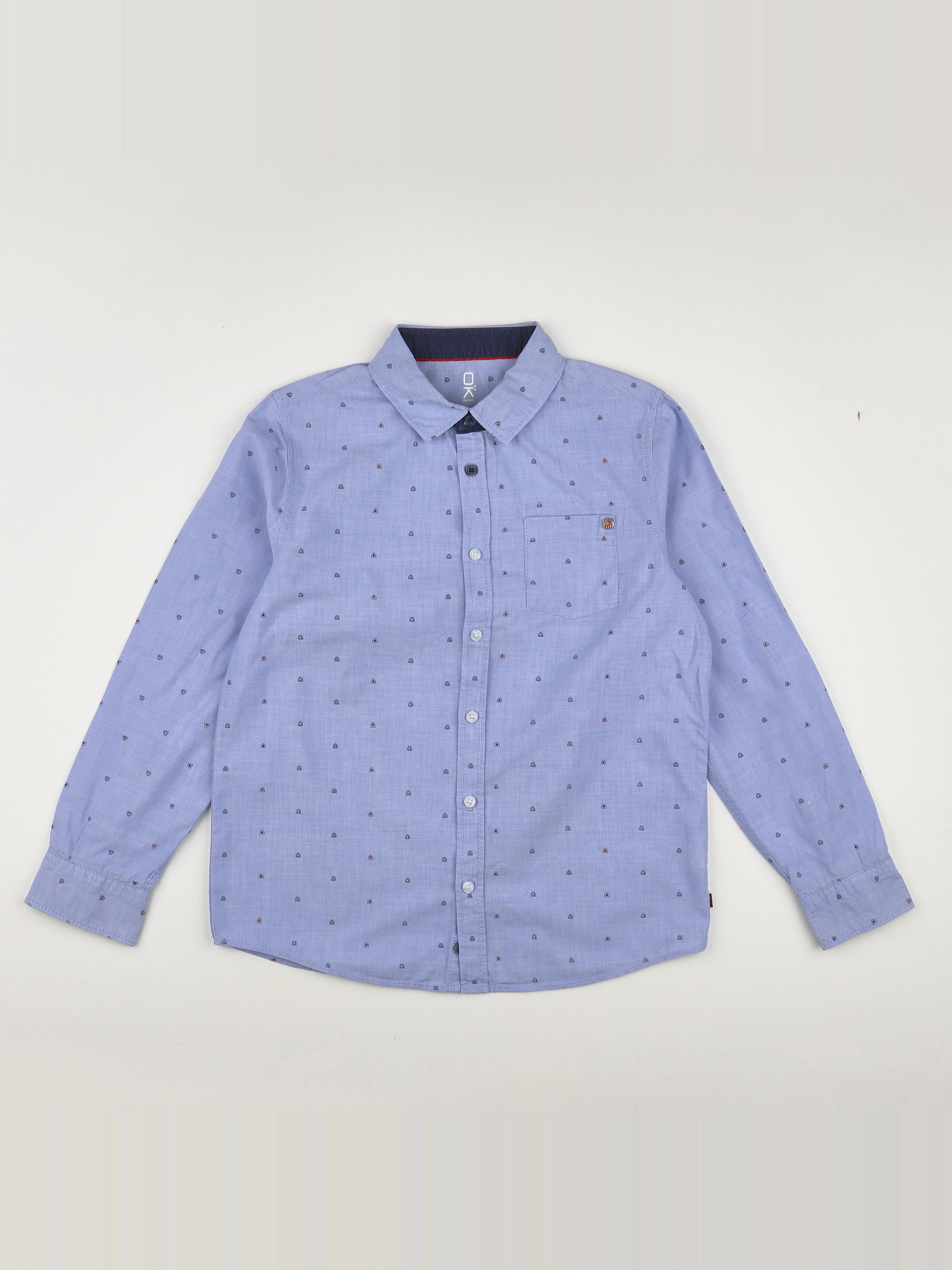 Okaidi - chemise bleu - 10 ans