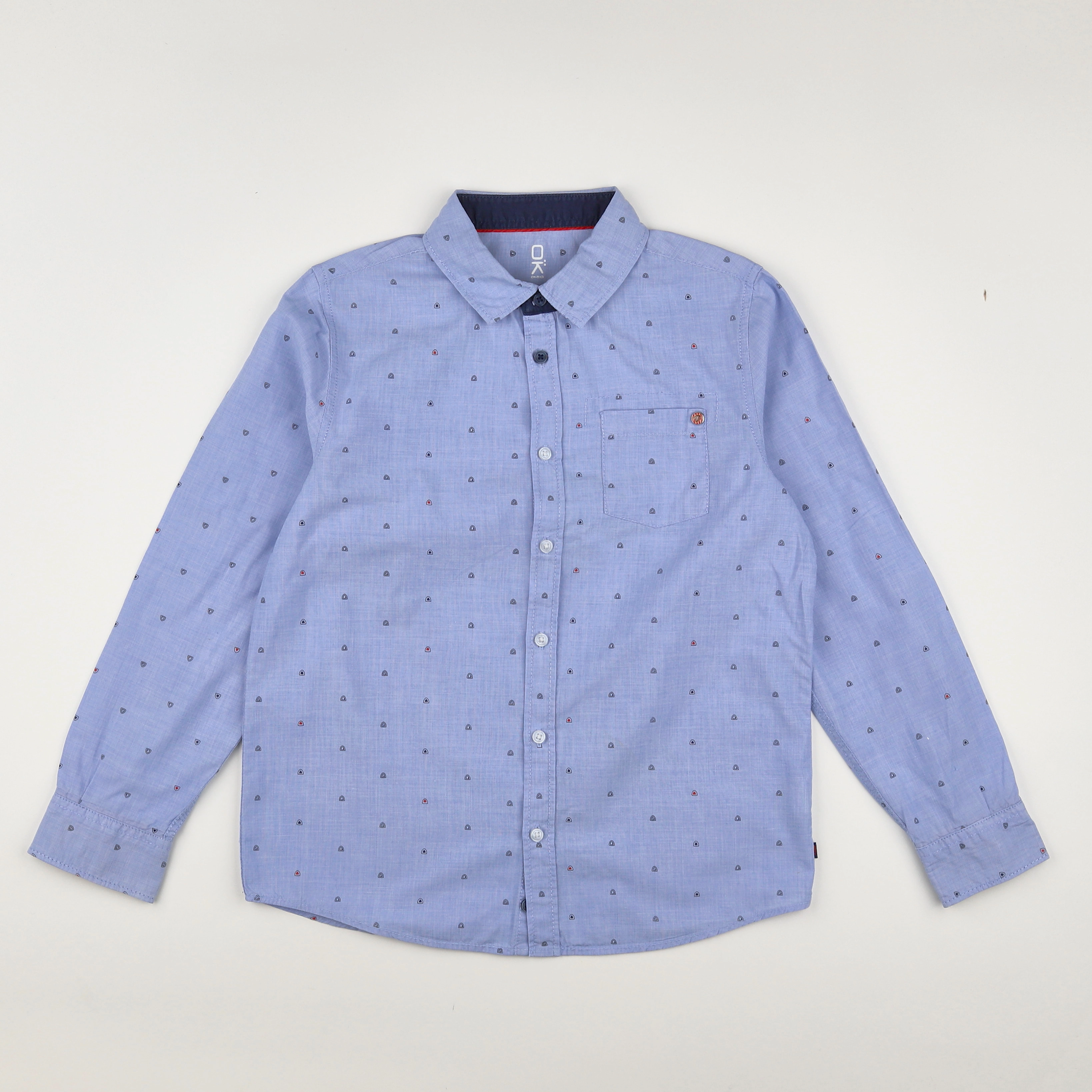 Okaidi - chemise bleu - 10 ans