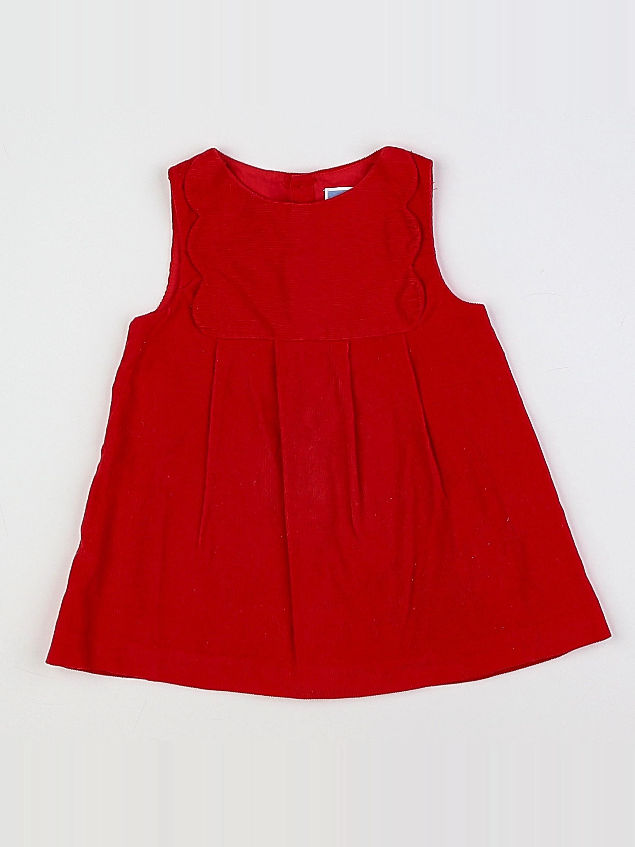 Jacadi - robe rouge - 12 mois