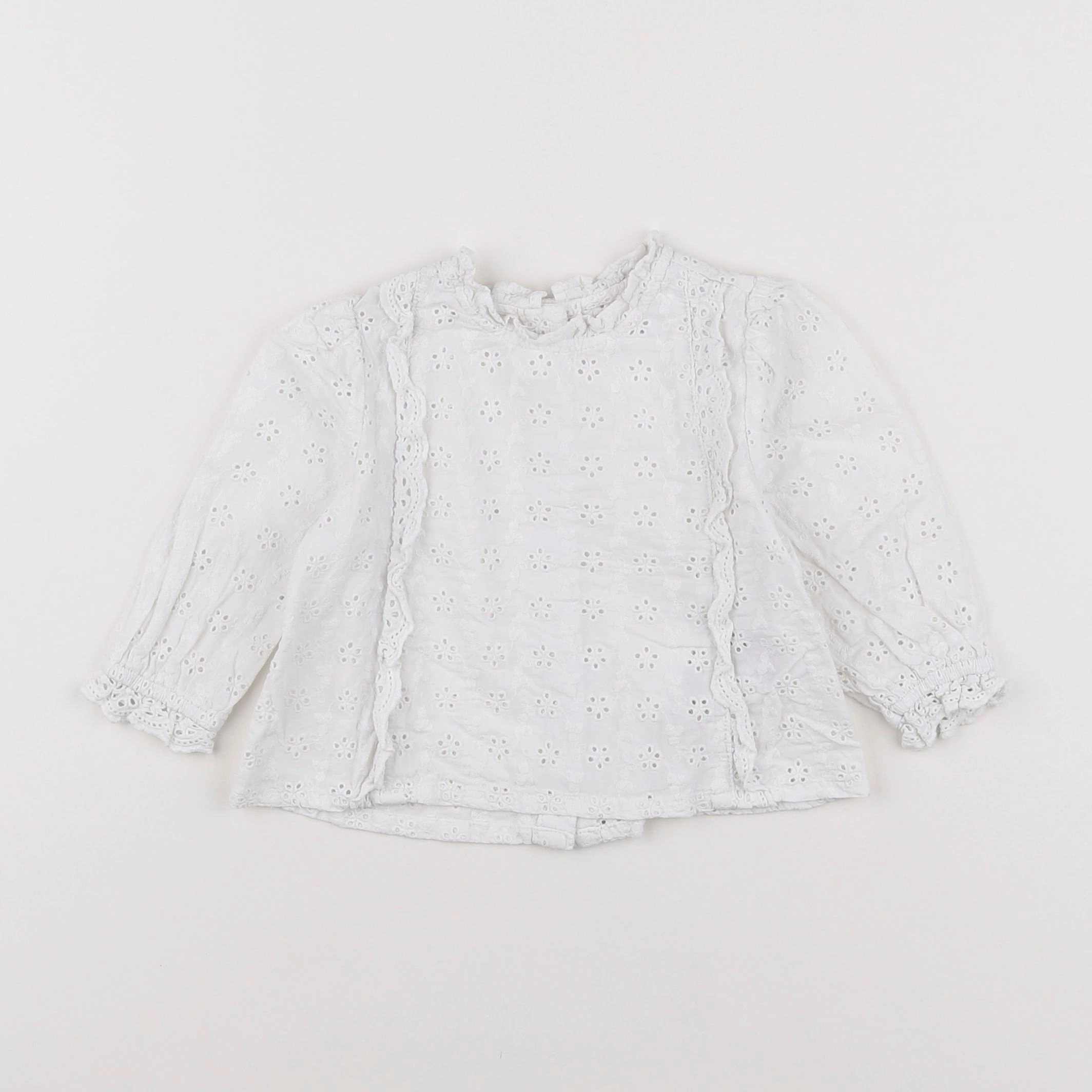 Vertbaudet - blouse blanc - 12 mois