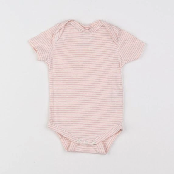 Tape à l'oeil - body rose - 1 mois