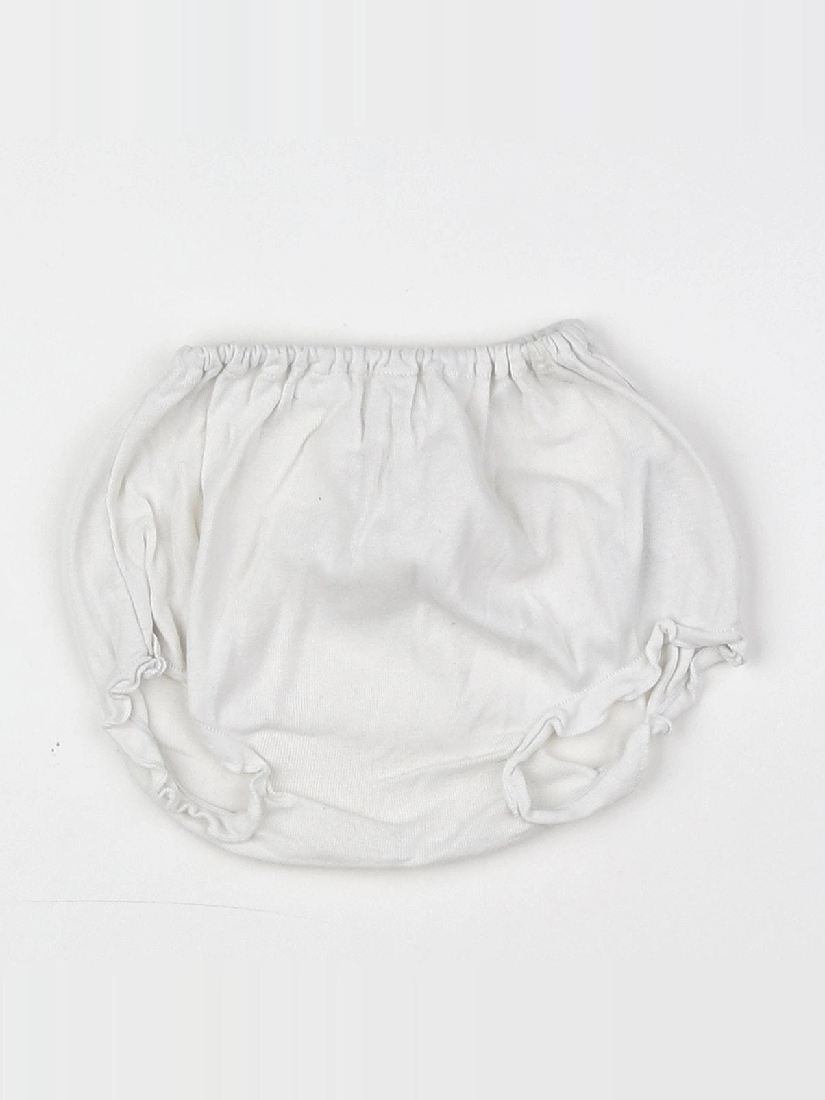 Petit Bateau - bloomer blanc - 3 mois
