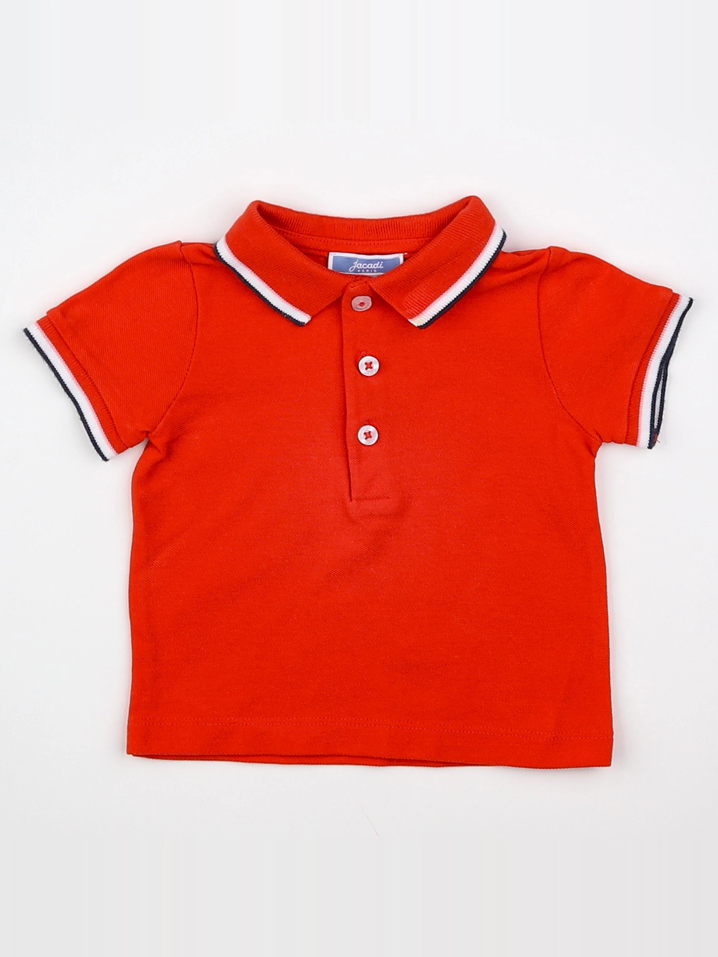 Jacadi - polo orange - 6 mois