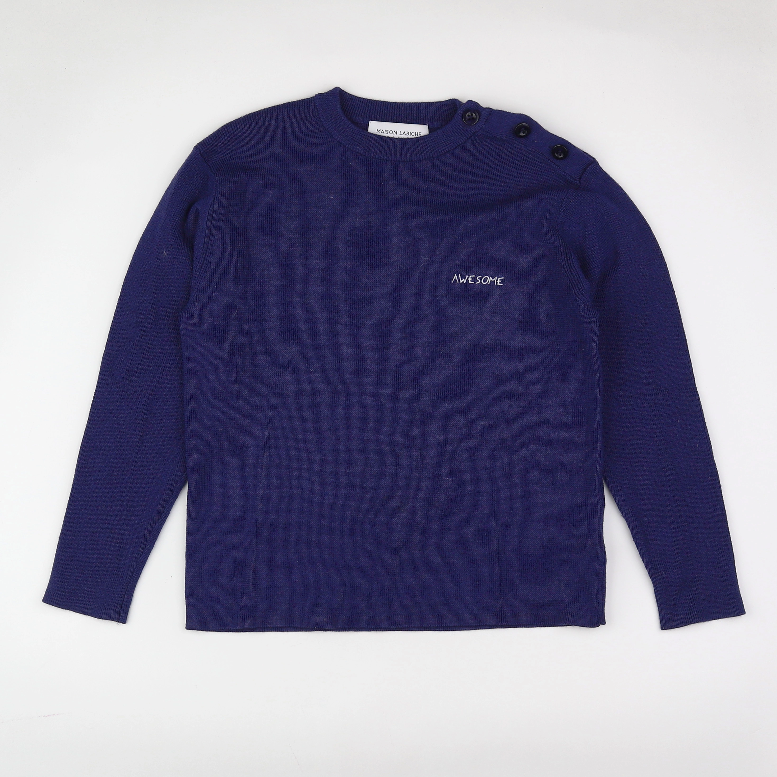 Maison Labiche - pull bleu - 12 ans