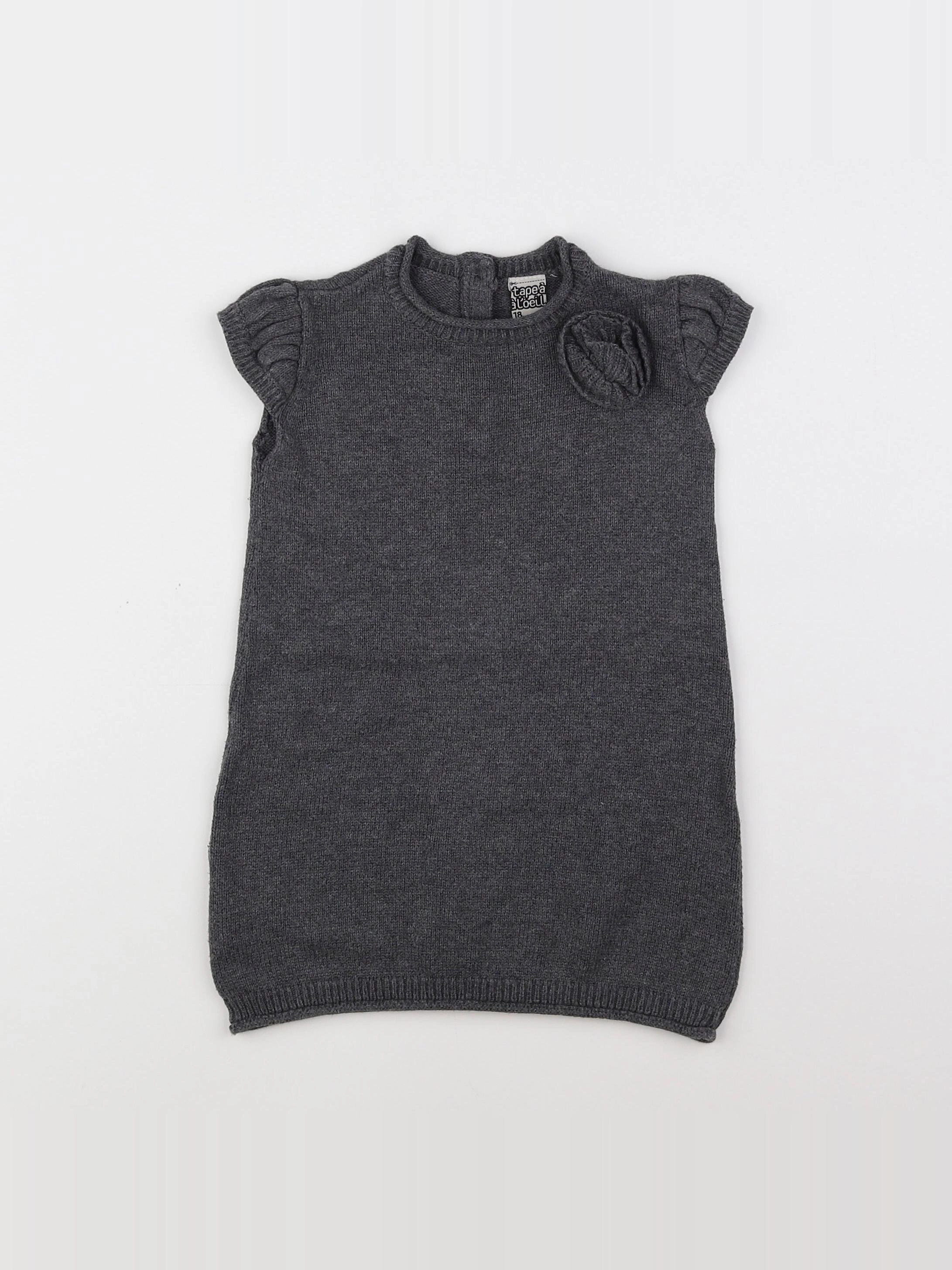 Tape à l'oeil - robe gris - 18 mois
