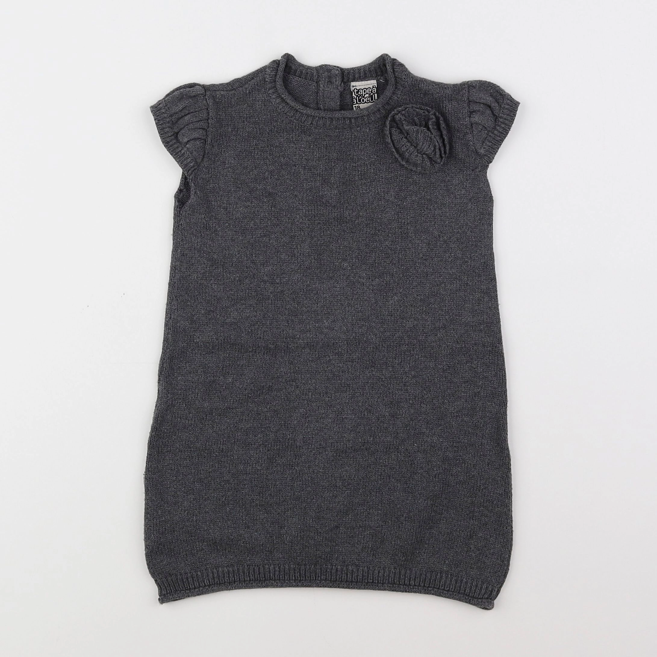 Tape à l'oeil - robe gris - 18 mois