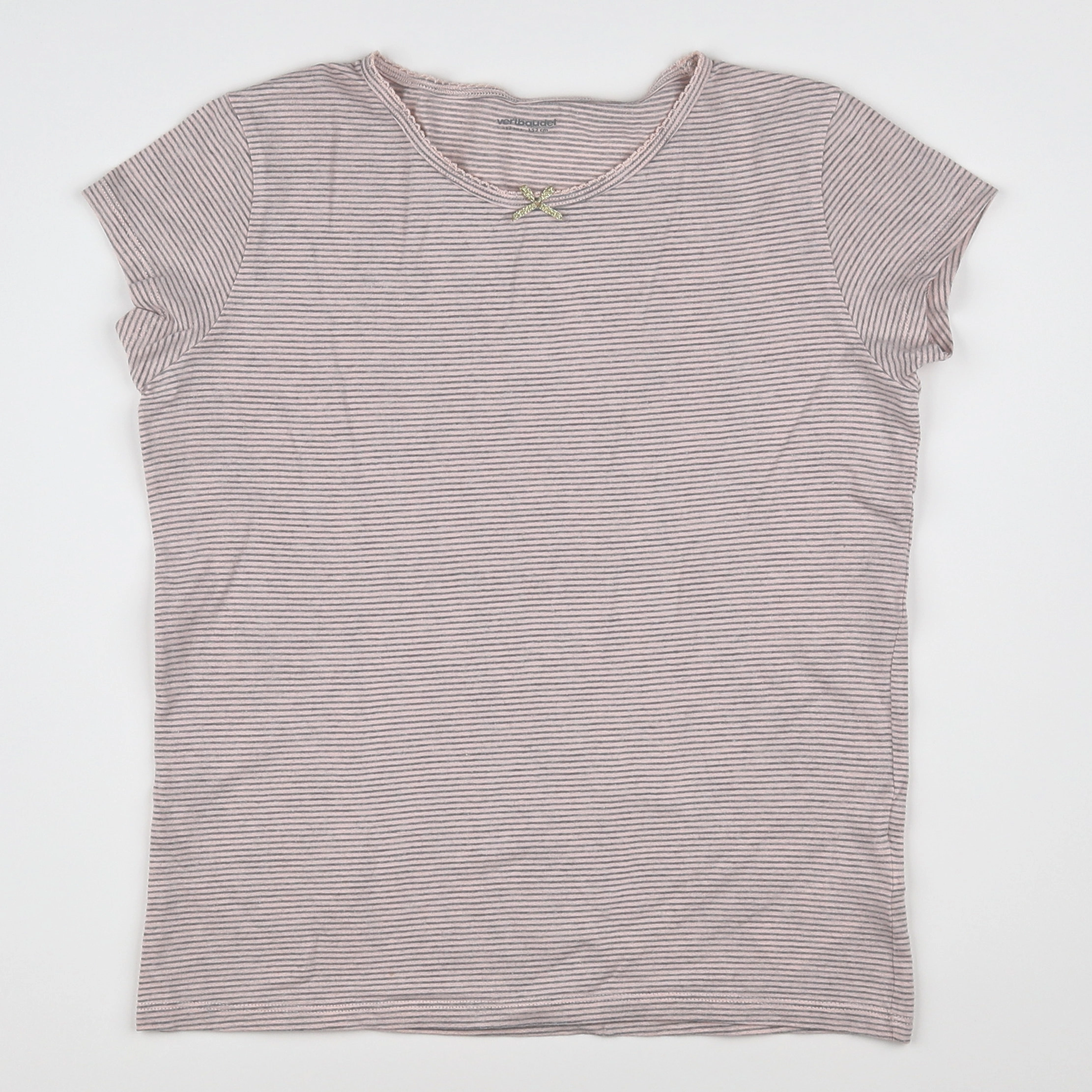 Vertbaudet - maillot de corps gris, rose - 12 ans