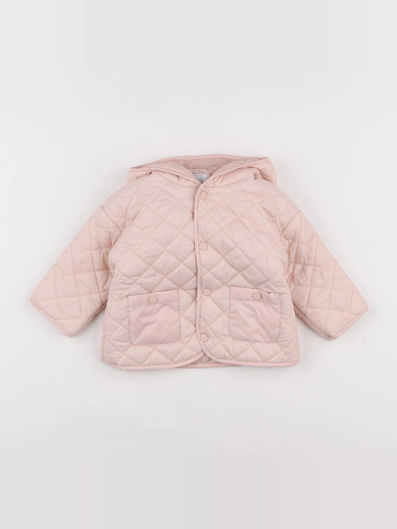 Vertbaudet - doudoune rose - 9 mois