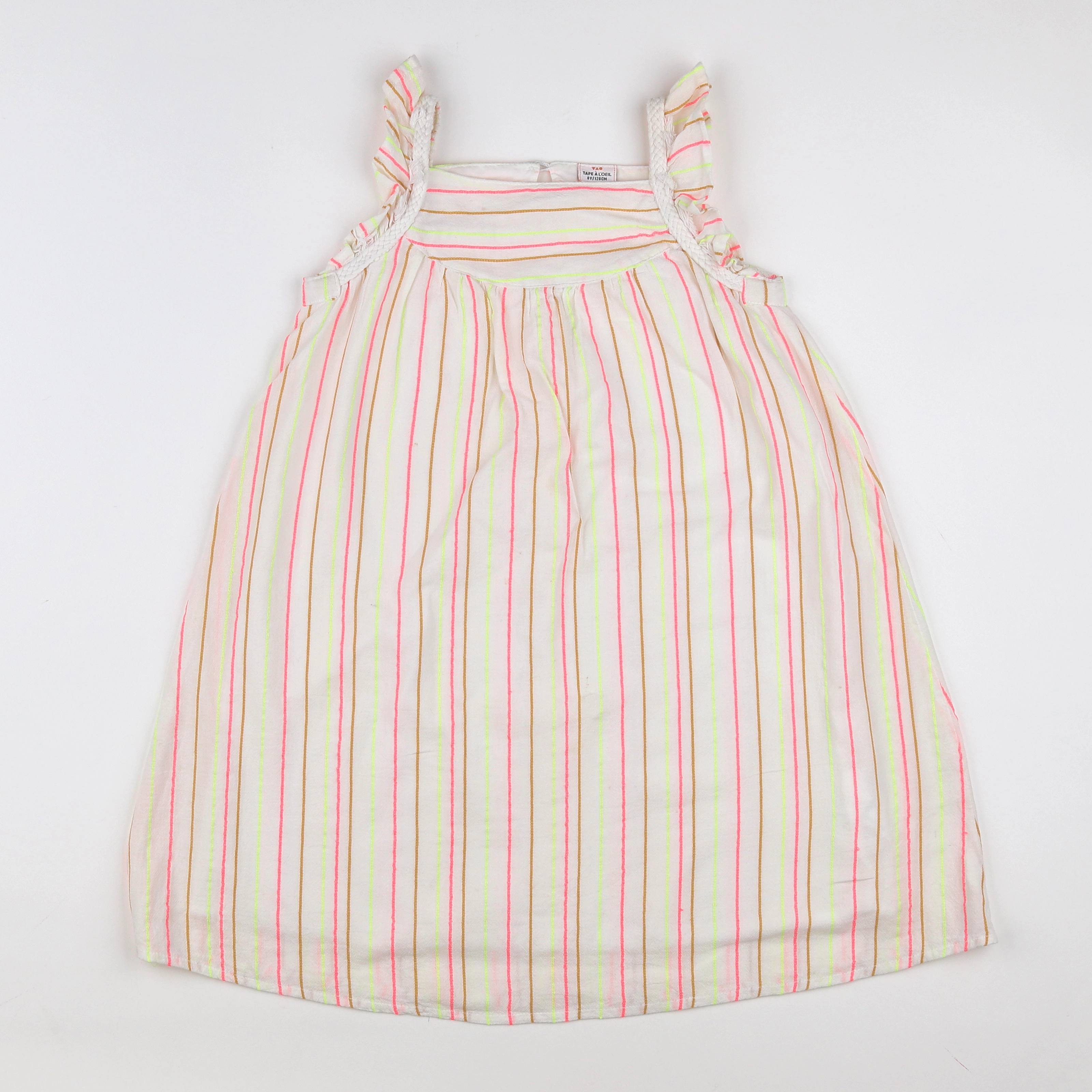 Tape à l'oeil - robe rose, blanc - 8 ans