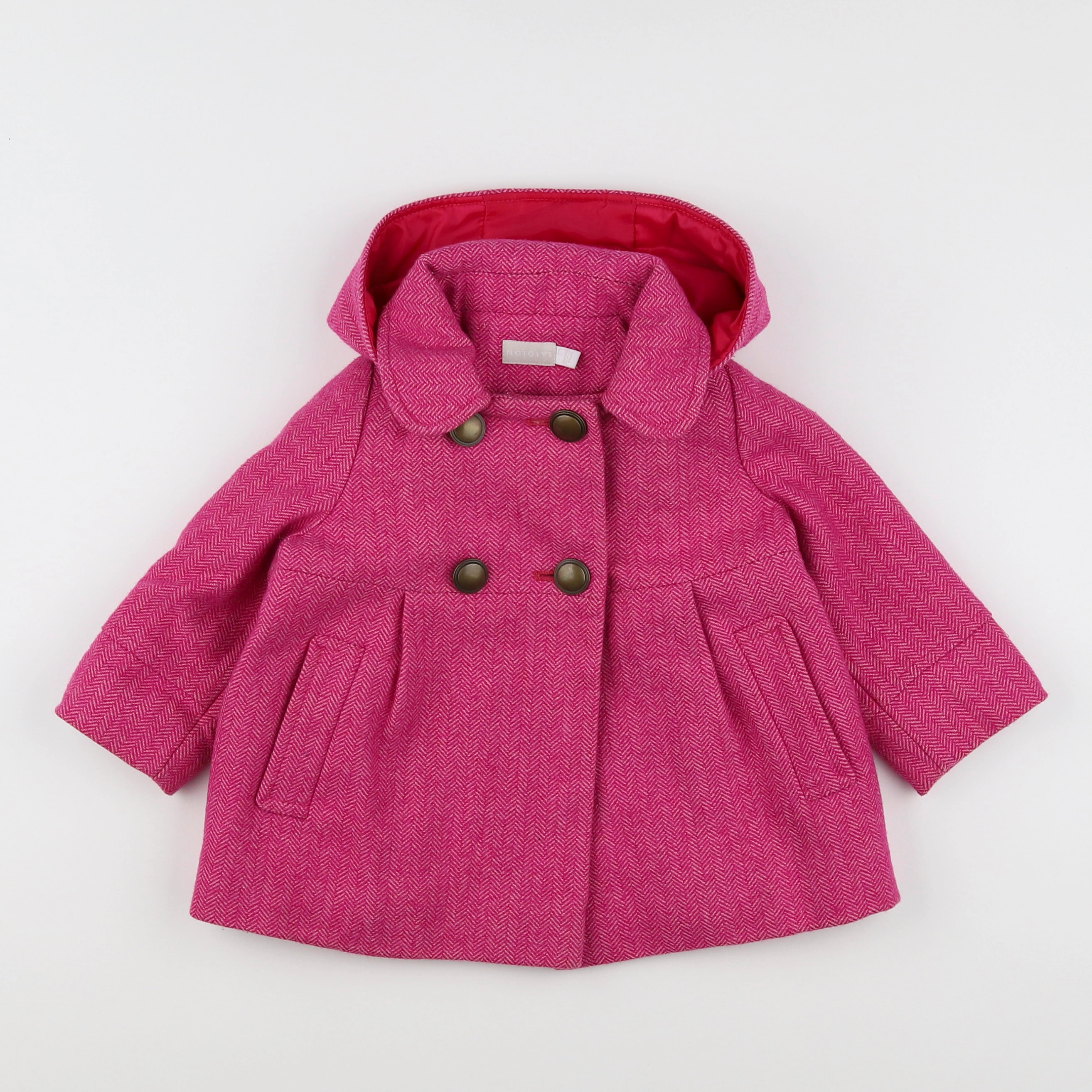 Natalys - manteau rose - 18 mois