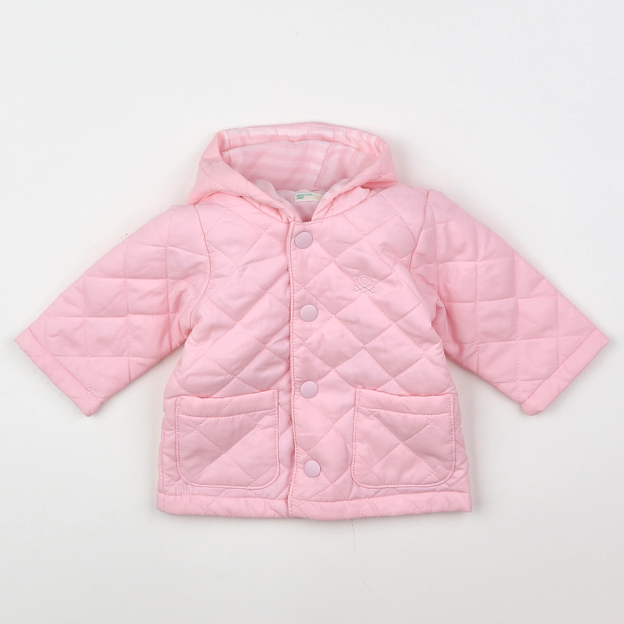 Benetton - veste rose - 1/3 mois