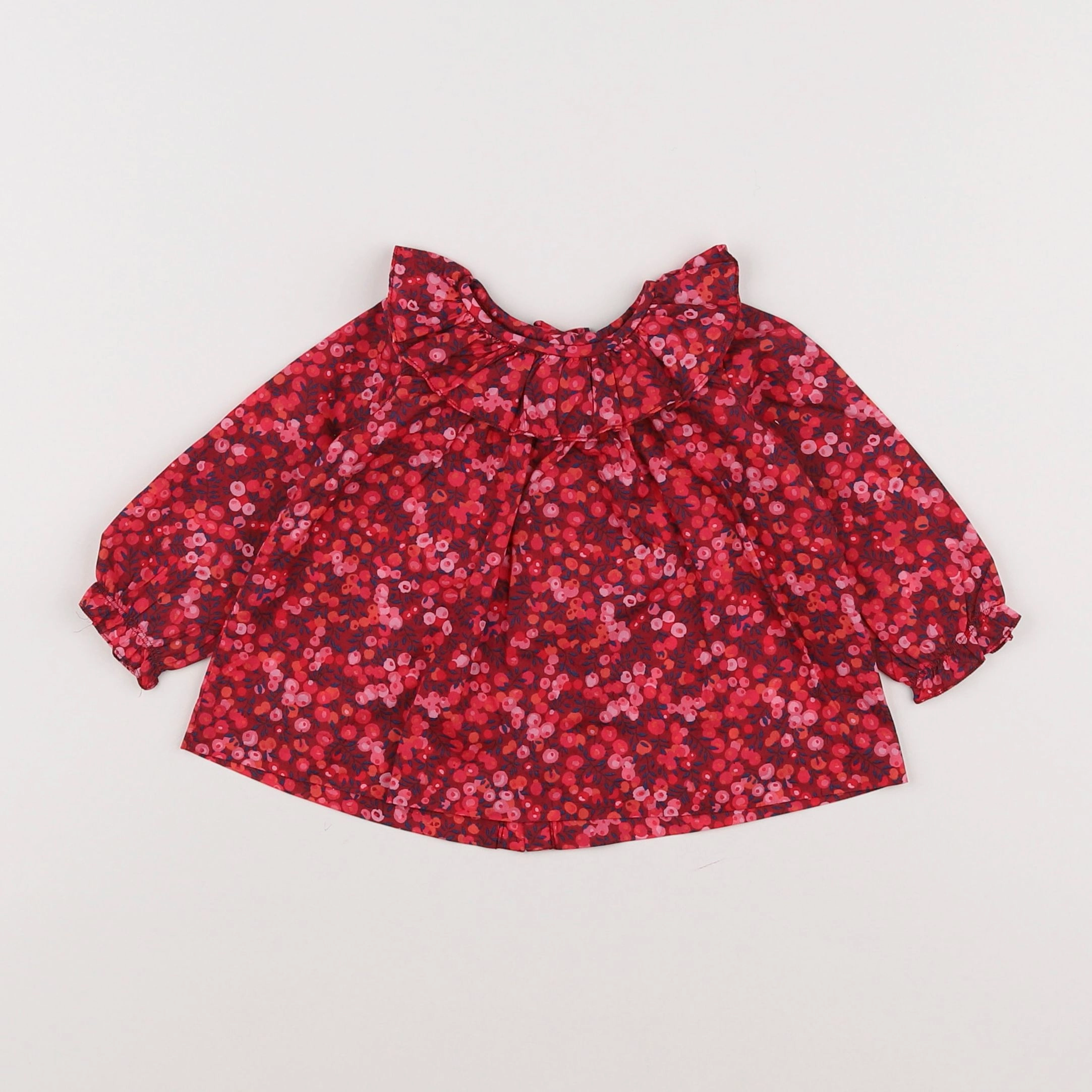 Jacadi - blouse rouge - 6 mois