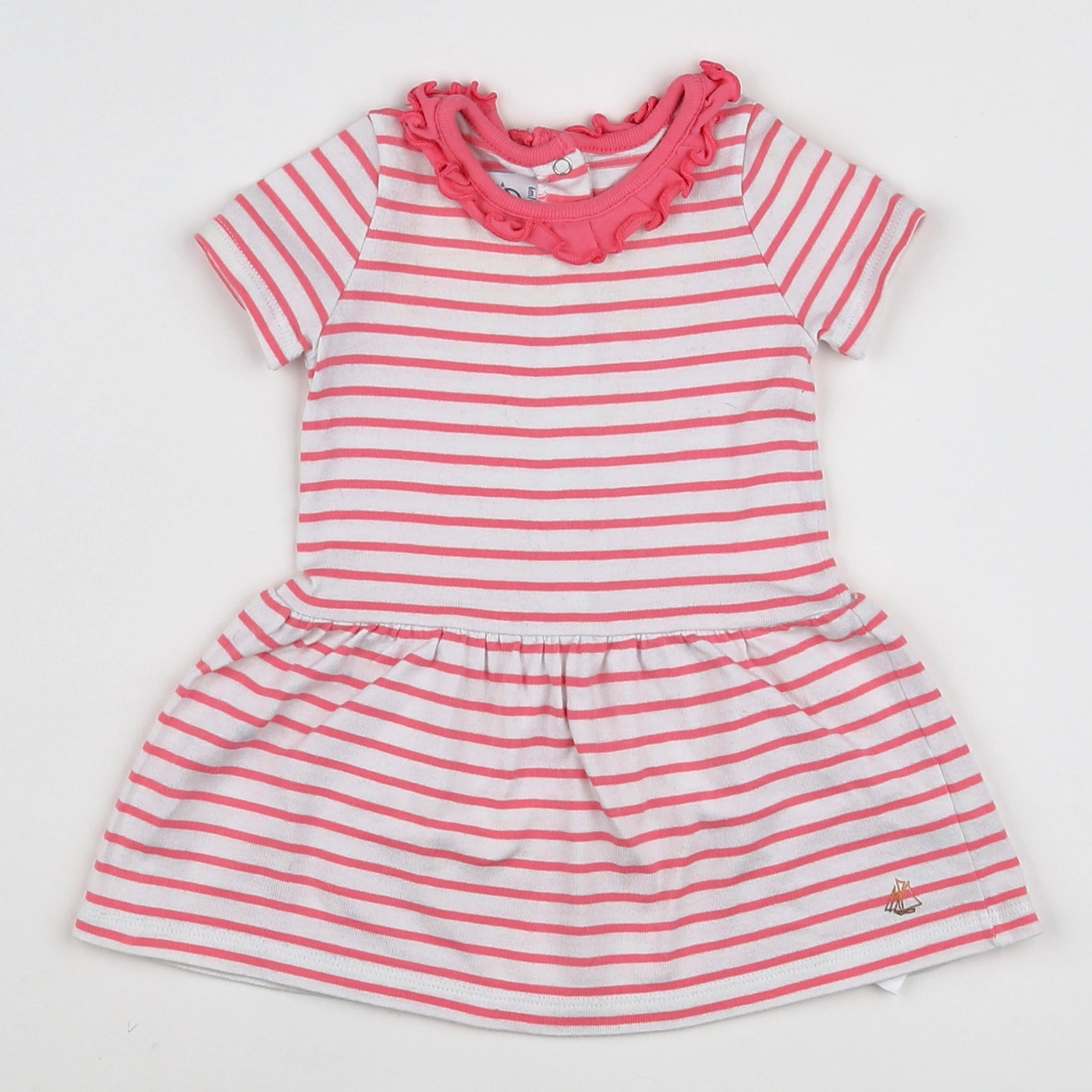 Petit Bateau - robe rose - 6 mois