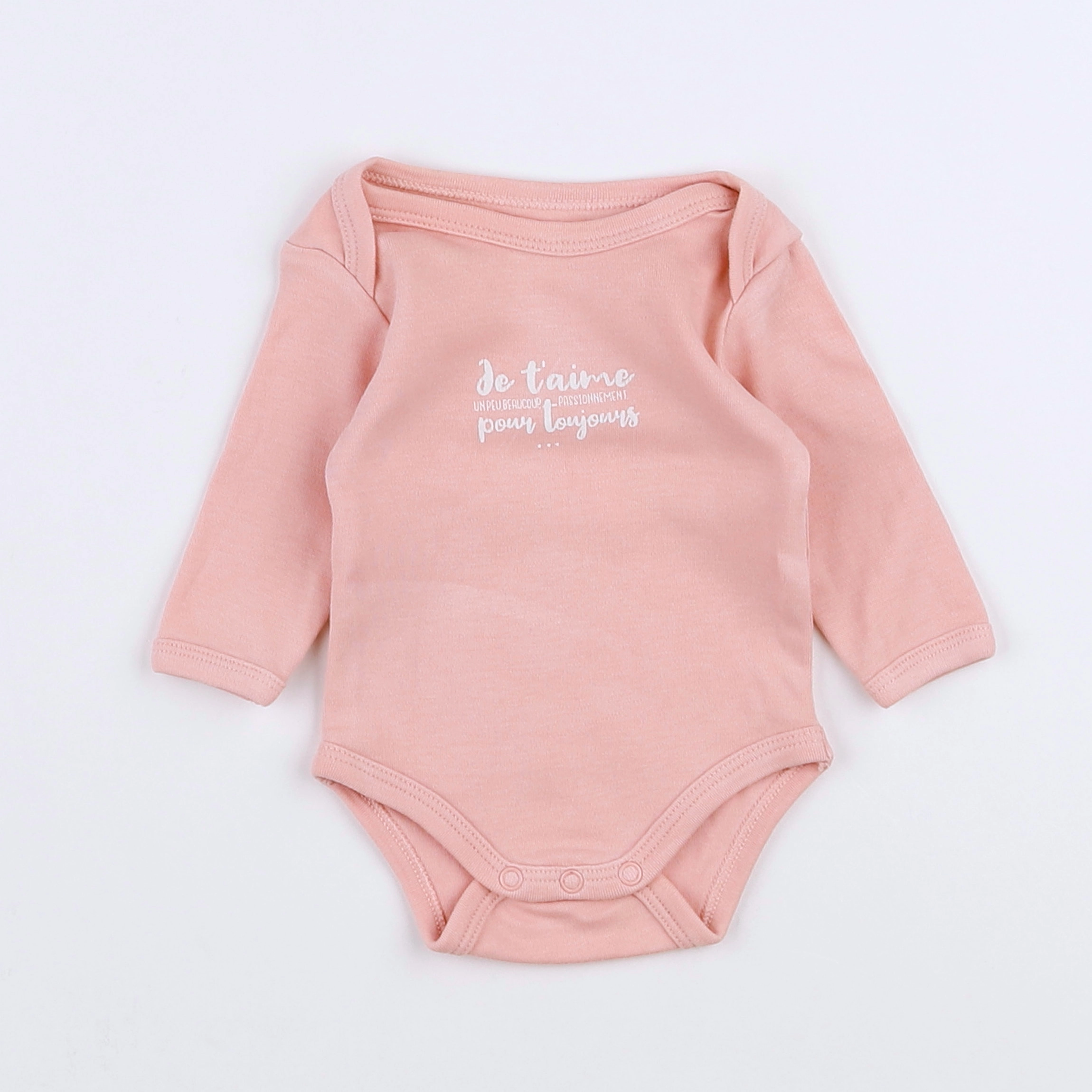 Vertbaudet - body rose - 1 mois