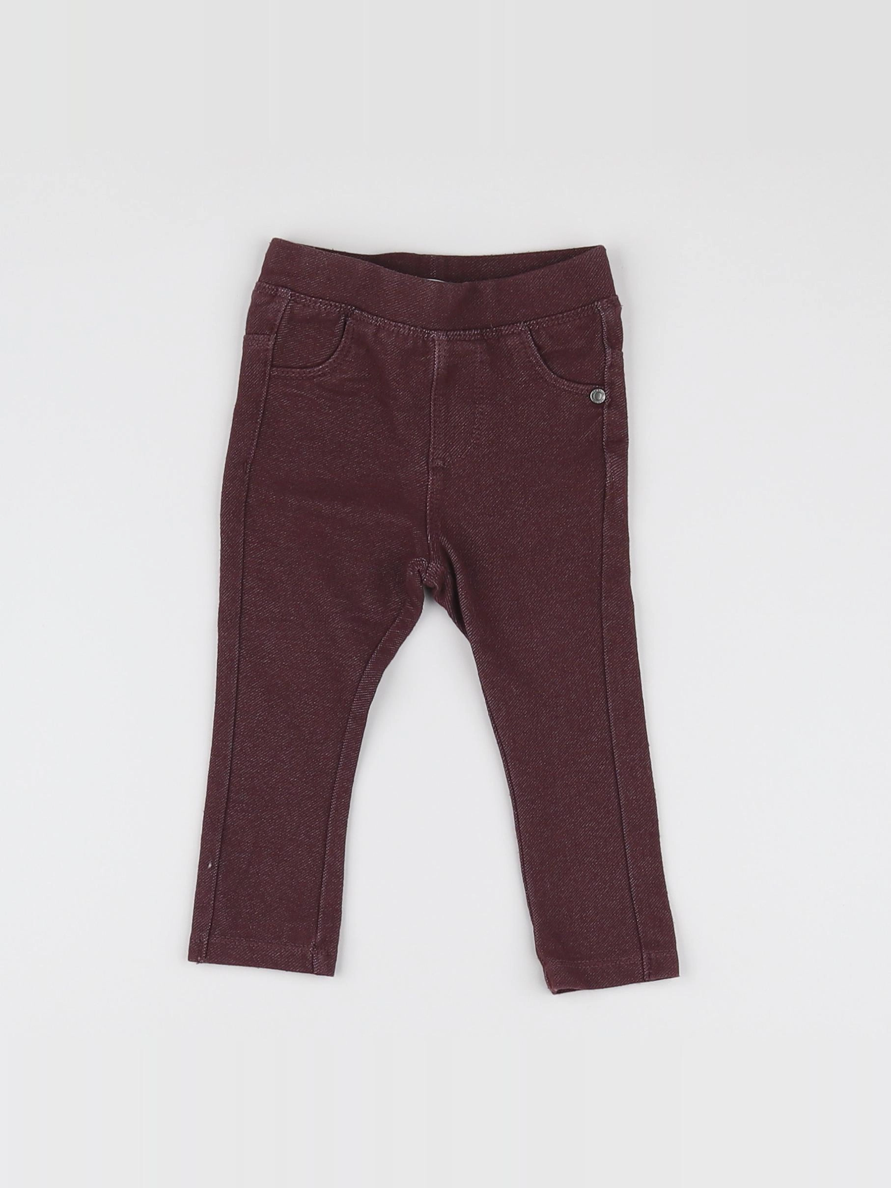 Vertbaudet - jegging rouge - 6 mois