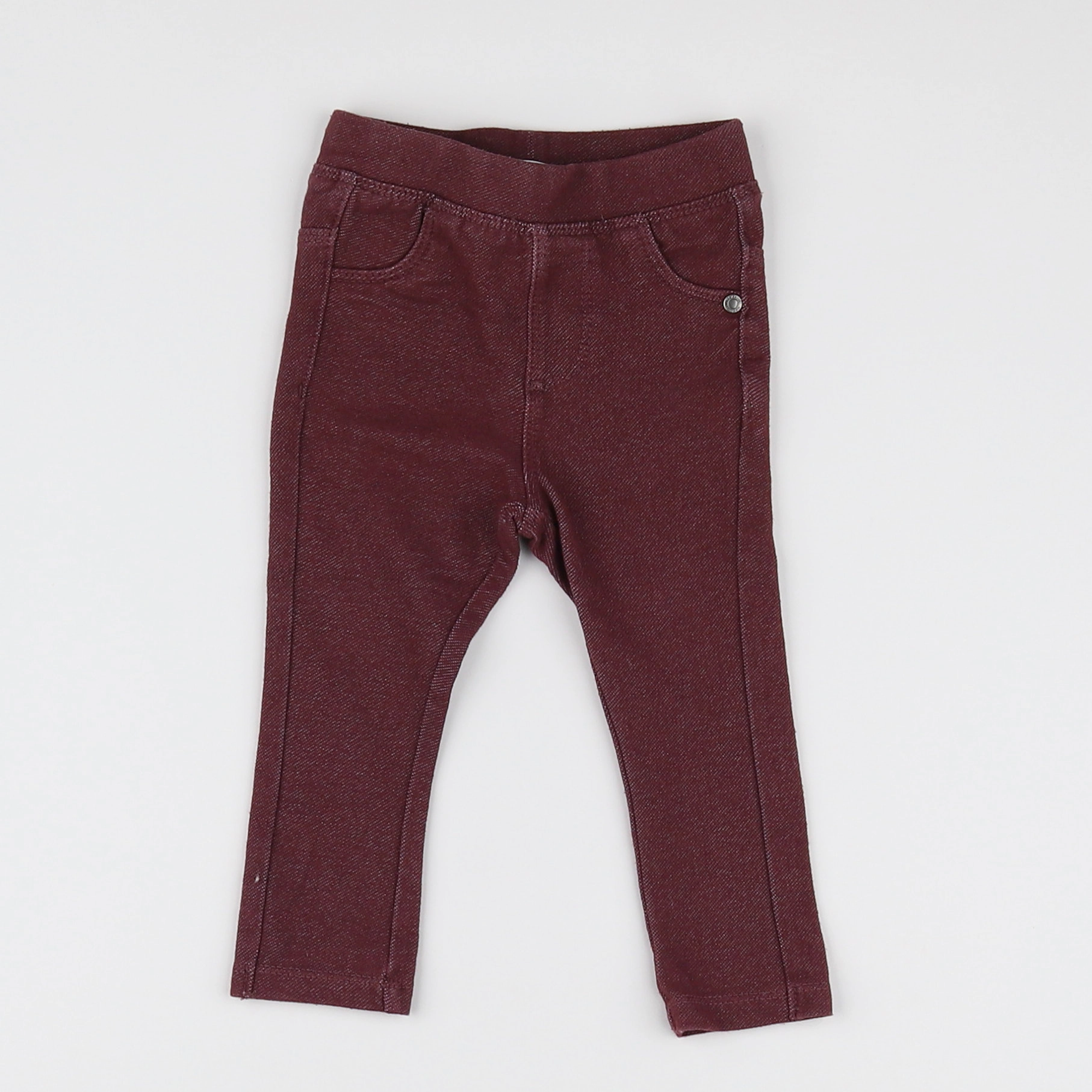 Vertbaudet - jegging rouge - 6 mois