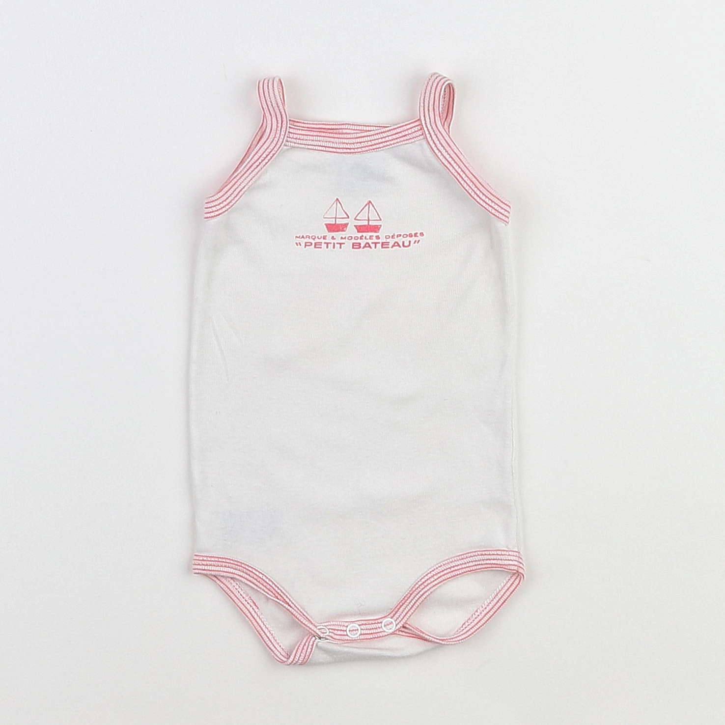 Petit Bateau - body blanc - 3 mois
