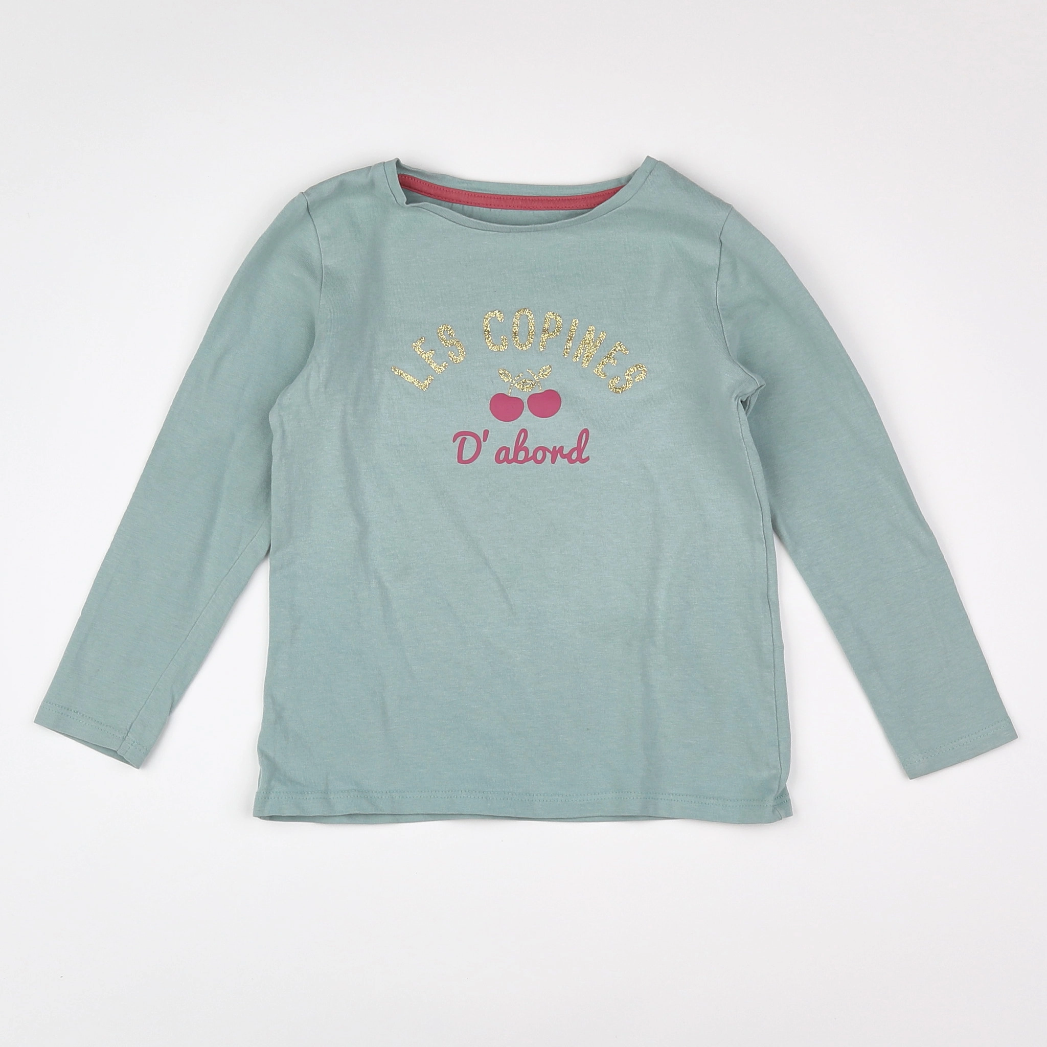 Vertbaudet - tee-shirt vert - 4 ans