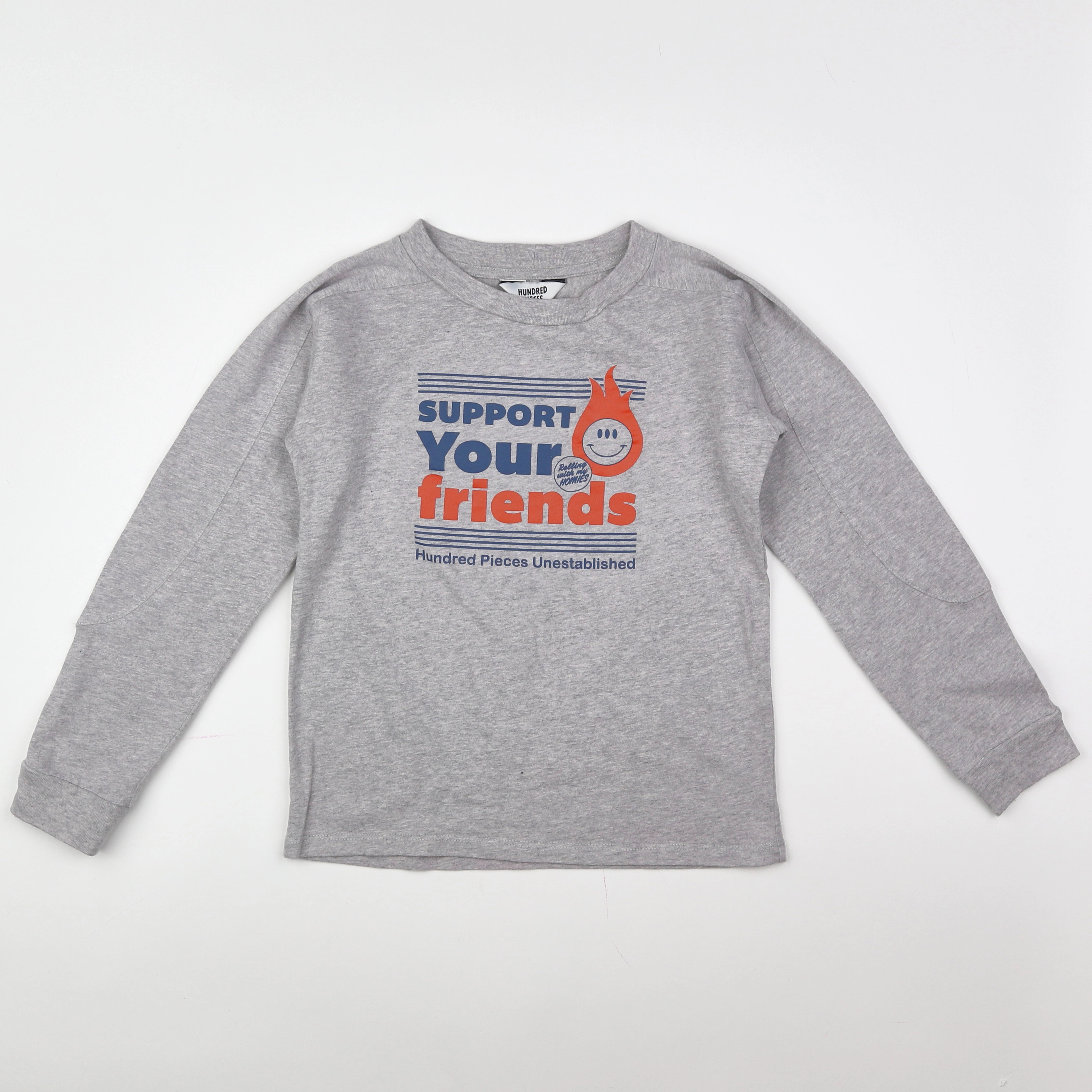 Hundred Pieces - tee-shirt gris - 8 ans