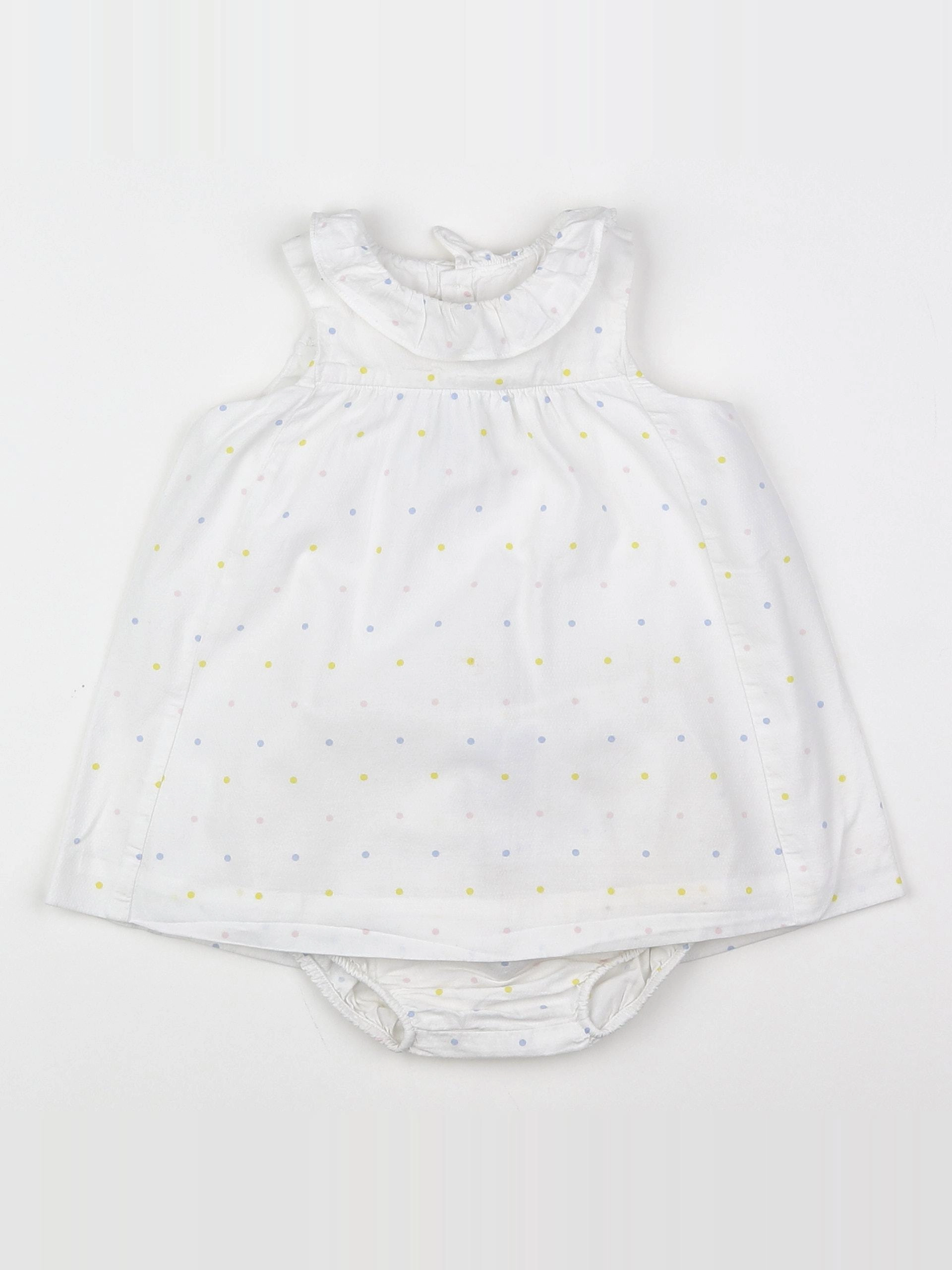Jacadi - robe blanc - 12 mois