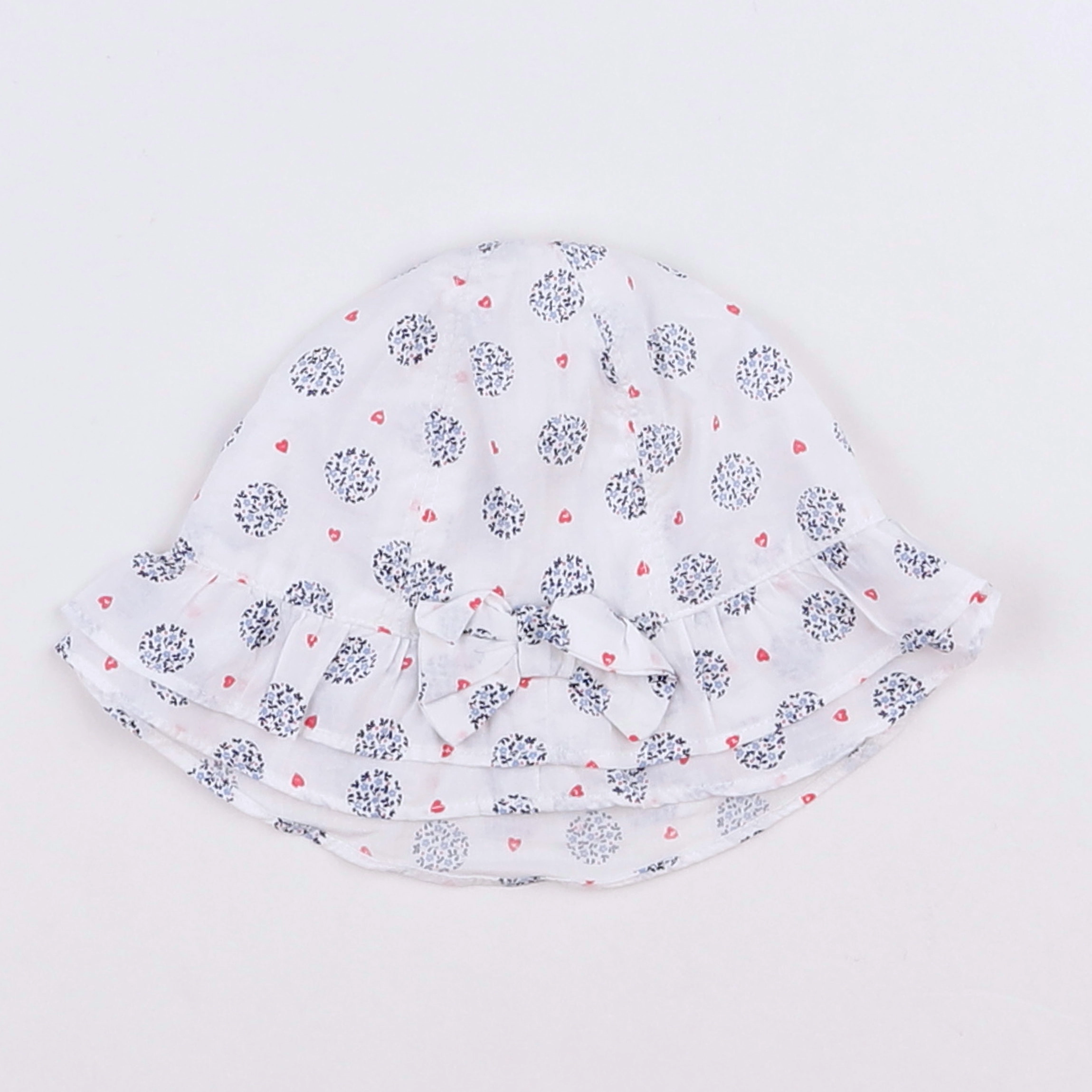 Absorba - chapeau blanc, bleu - 3 mois